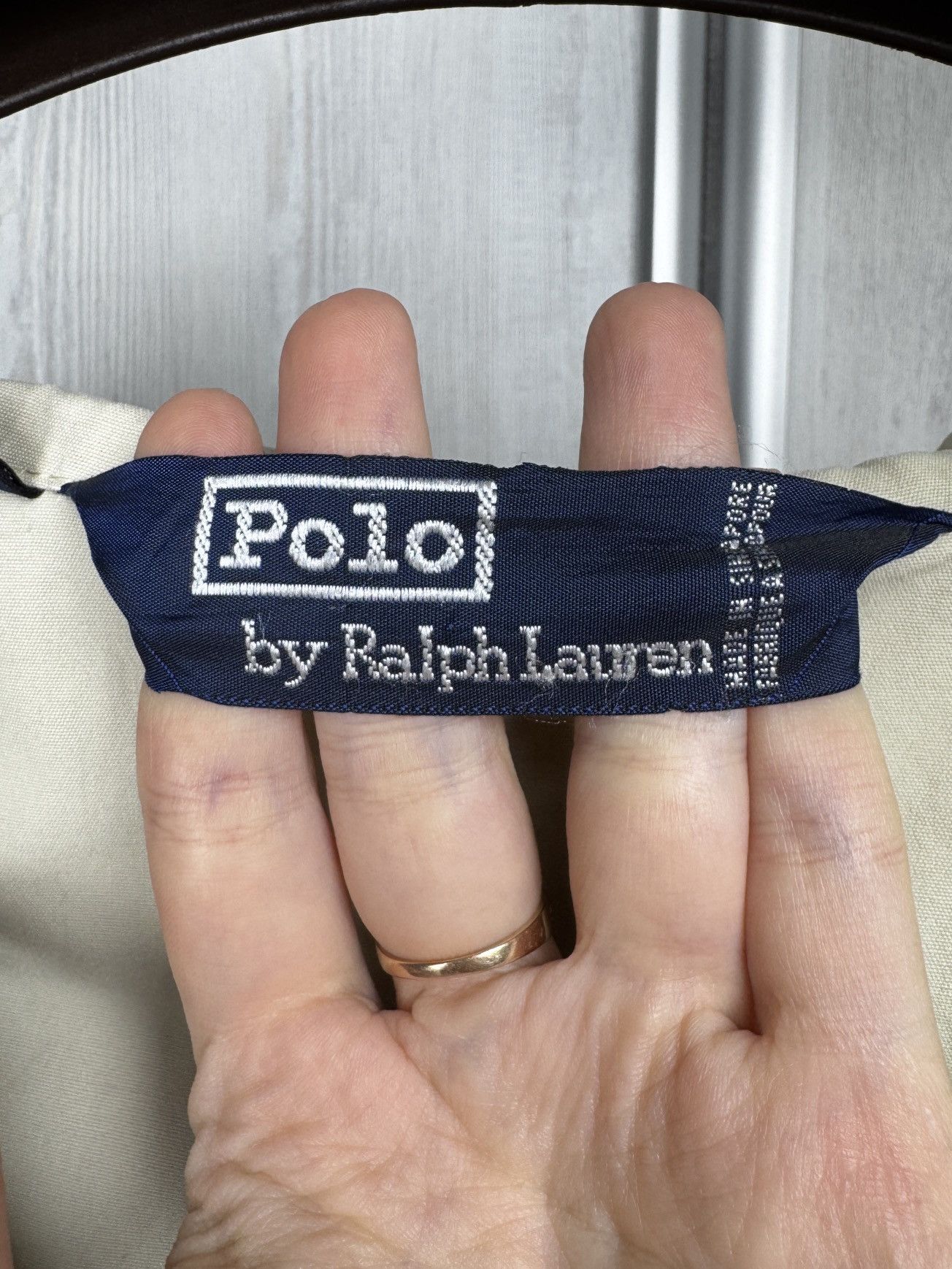 Polo Ralph Lauren Polo Ralph Lauren vintage 90s cotton blend beige gray jacket Size US M / EU 48-50 / 2 - 15 Thumbnail