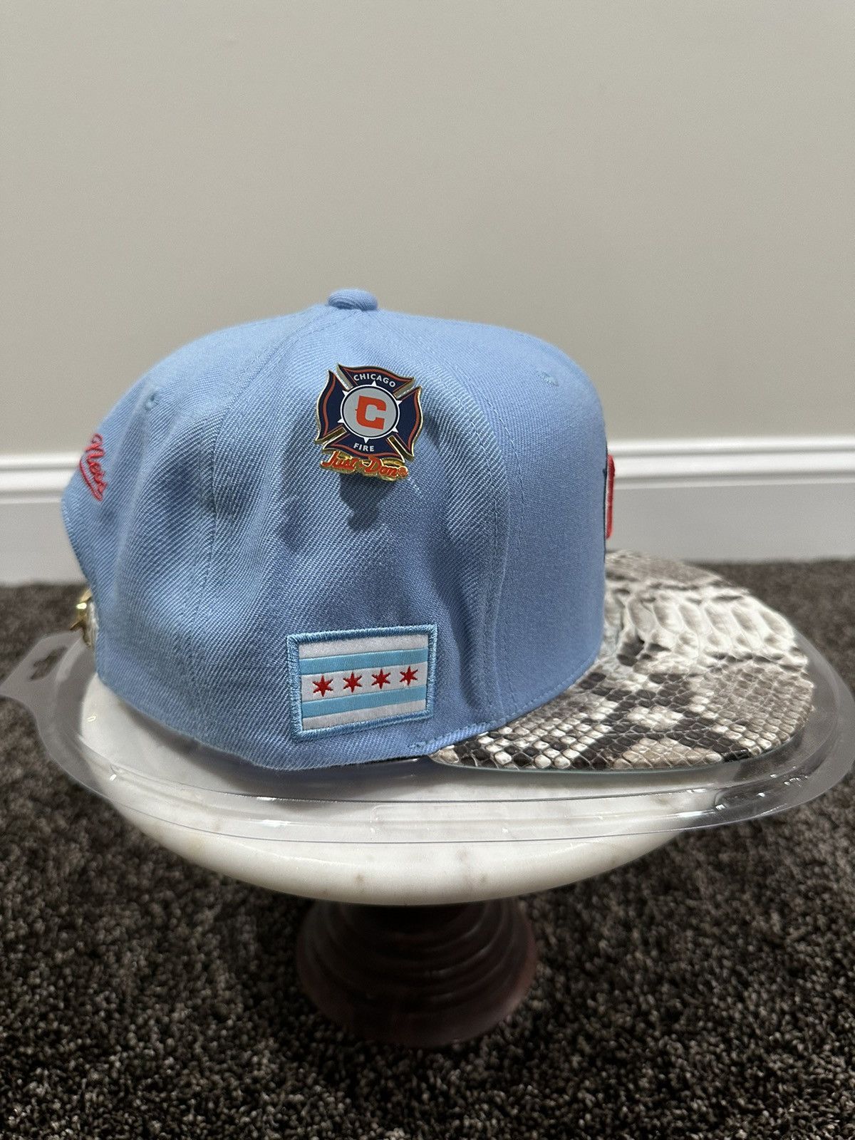 Just Don × Mitchell & Ness Just Don x Mitchell & Ness MLS Chicago Fire Snakeskin Hat Size ONE SIZE - 2 Thumbnail