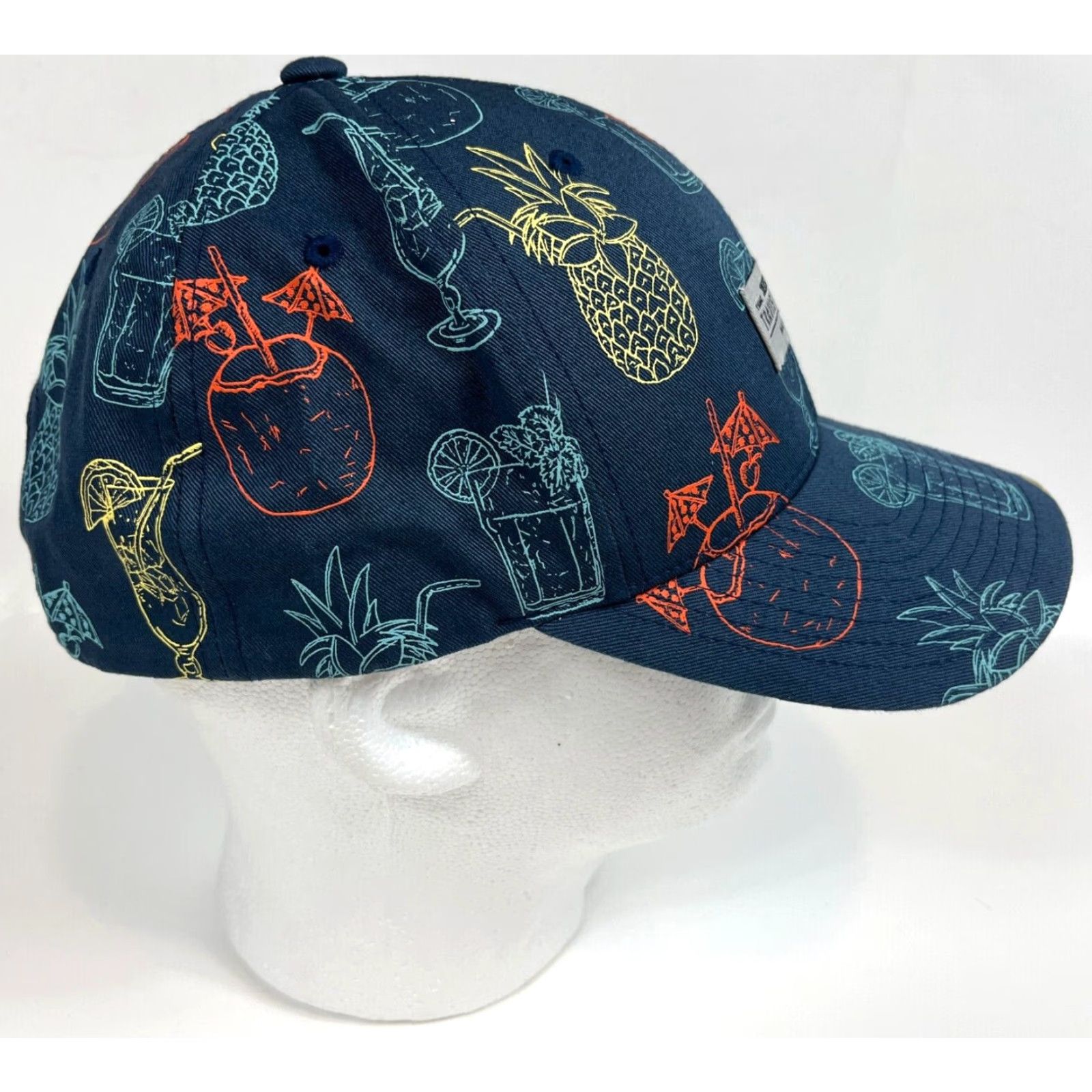 TravisMathew Travis Mathew Snapback Hat Multicolor Drink Cocktails All Over Print Adjustable One Size Mens Size ONE SIZE - 5 Thumbnail