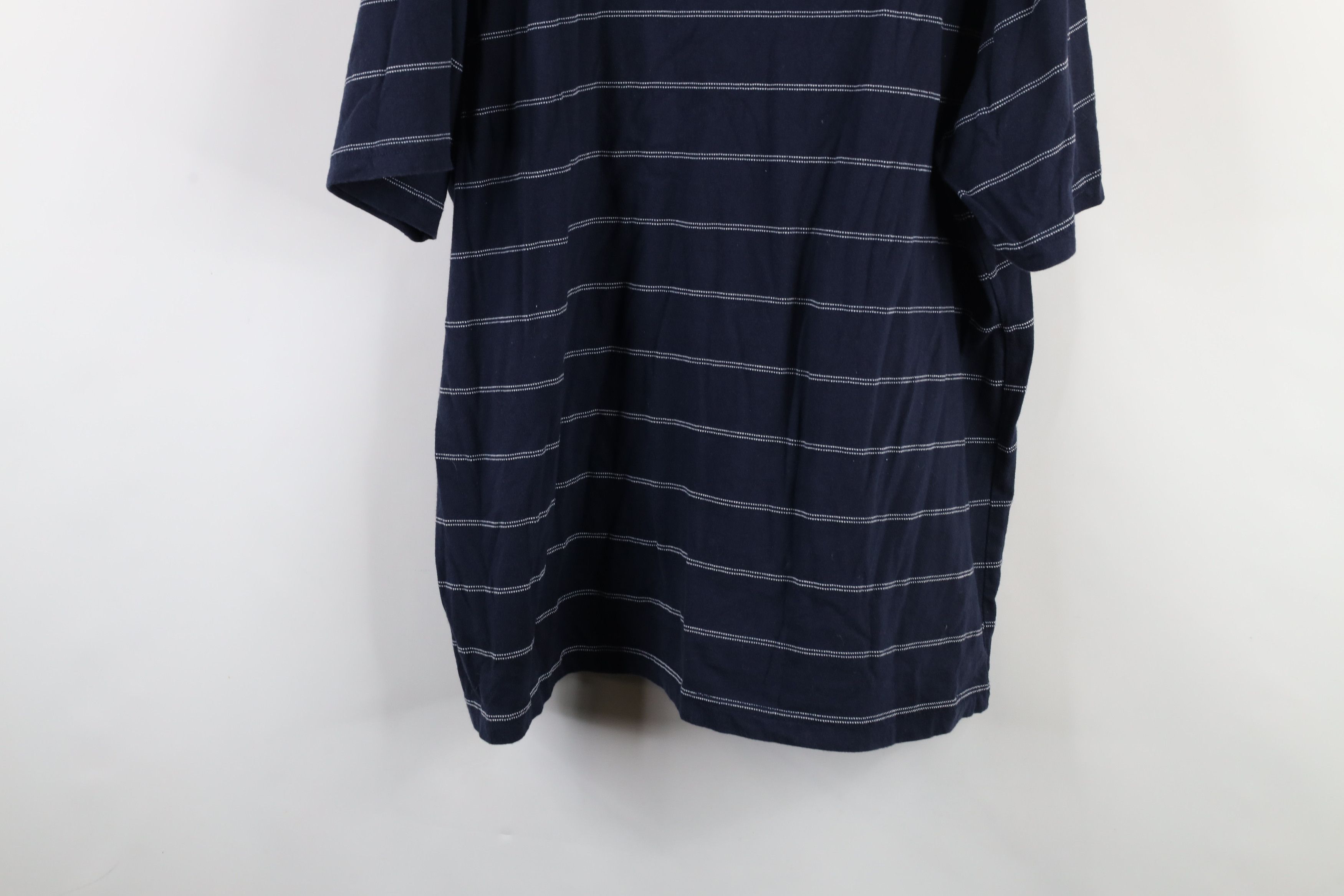 Vintage Vintage 90s Y2K Streetwear Striped Organic Cotton T-Shirt Size US XXL / EU 58 / 5 - 9 Thumbnail
