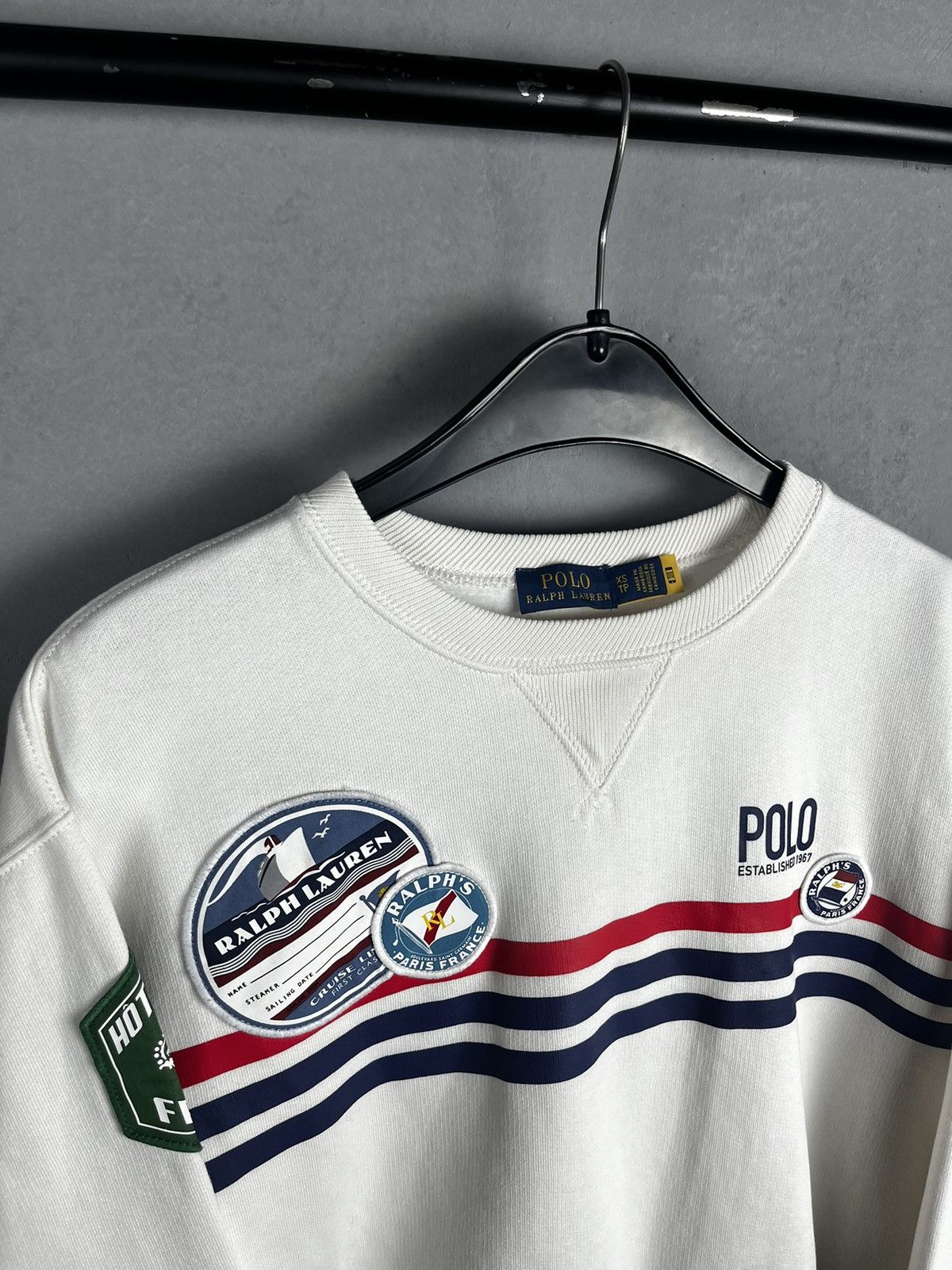 Polo Ralph Lauren × Ralph Lauren Polo Ralph Lauren Patched Patch sweatshirt Size XS / US 0-2 / IT 36-38 - 6 Thumbnail