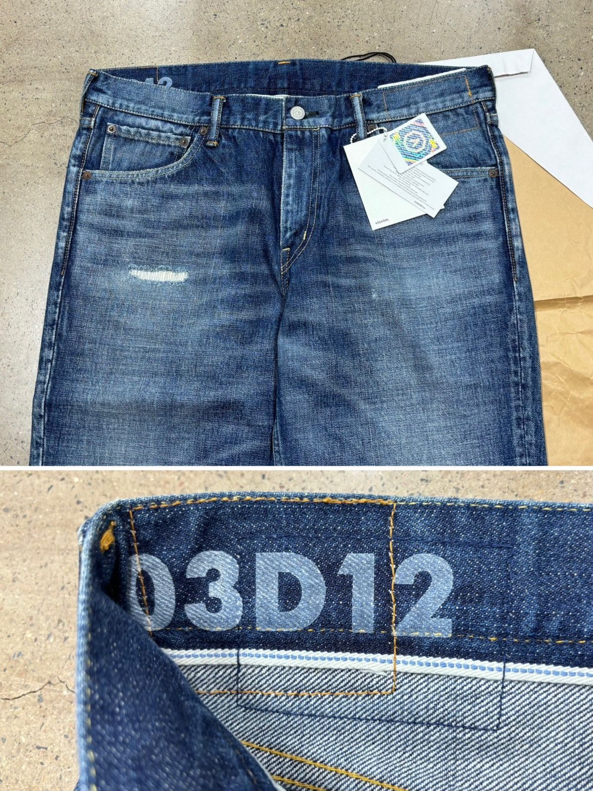 Visvim Visvim 03D12 Social Sculpture 03 Damaged-12，W36L30 Size US 36 / EU 52 - 4 Thumbnail