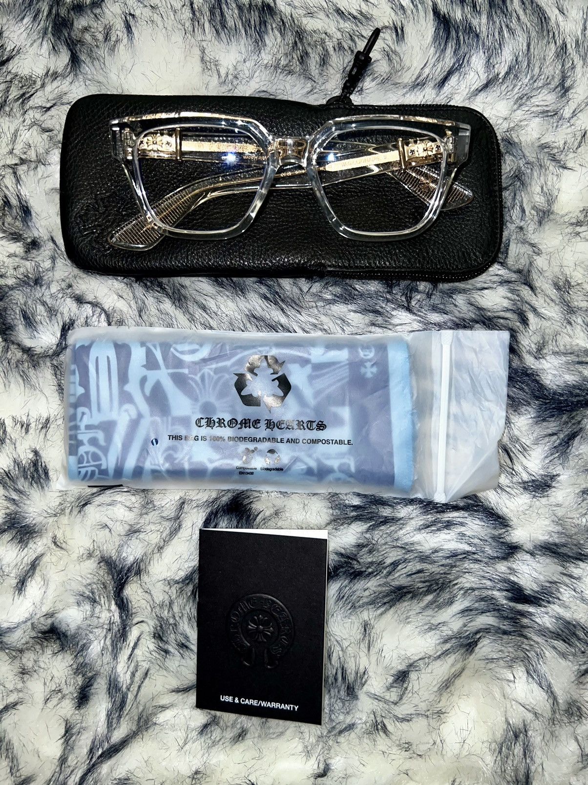 Chrome Hearts RARE‼️🔥 Chrome Hearts Vagillionaire 2 Crystal Clear Glasses Size ONE SIZE - 9 Thumbnail