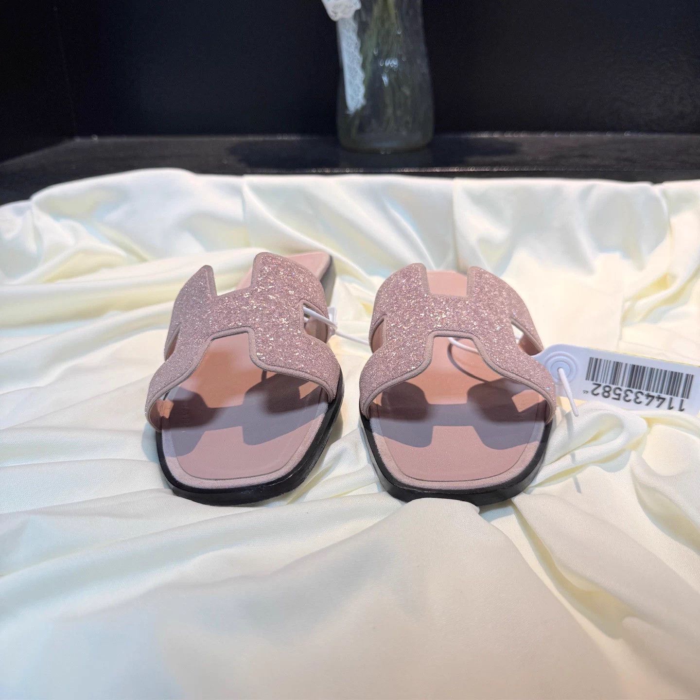 Hermes Hermes Pink Crystal H Slipper 39 99New 7k nh3064 Size US 8.5 / IT 38.5 - 2 Thumbnail