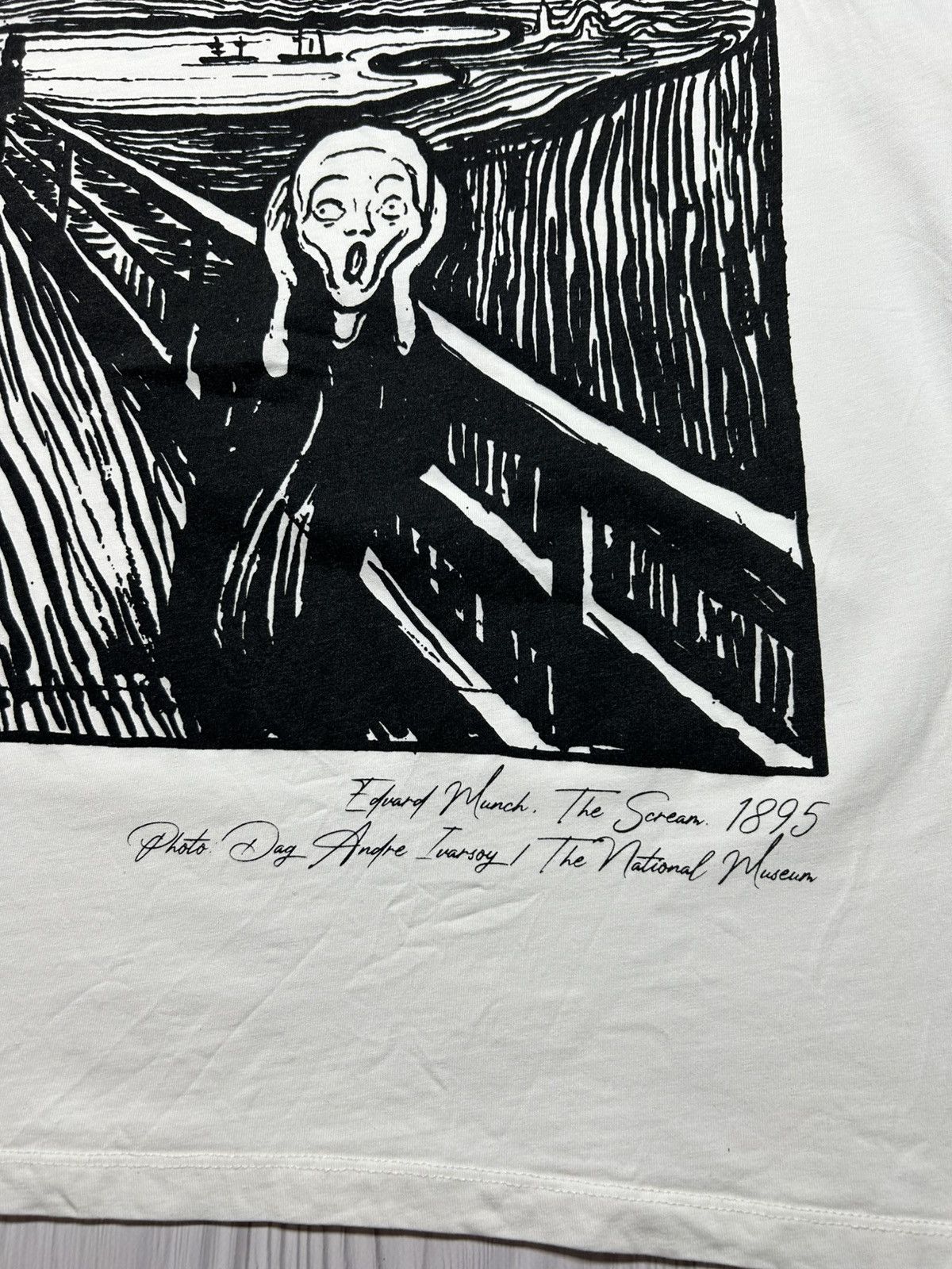 Vintage Edward Munch The Scream 1895 T-Shirt Big Logo Size XXL Size US XXL / EU 58 / 5 - 5 Thumbnail