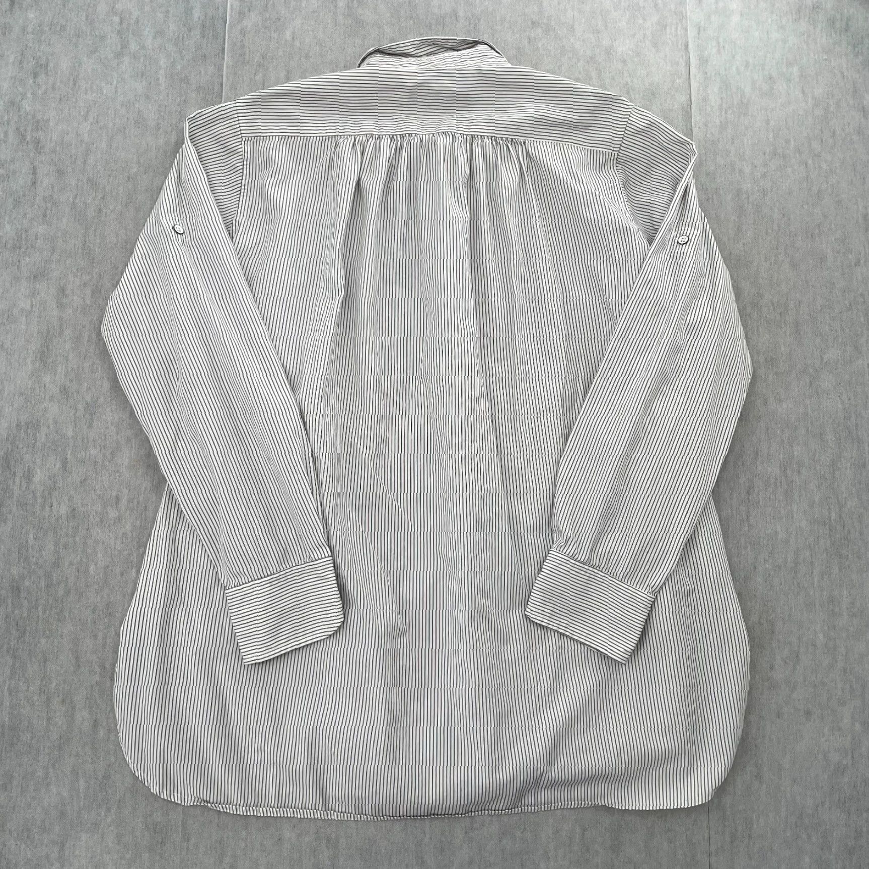 Rag & Bone VINTAGE Rag Bone Shirt Womens Button-Up Long Sleeve Pockets White Black Stripe Ladies 10 Size L / US 10 / IT 46 - 3 Thumbnail