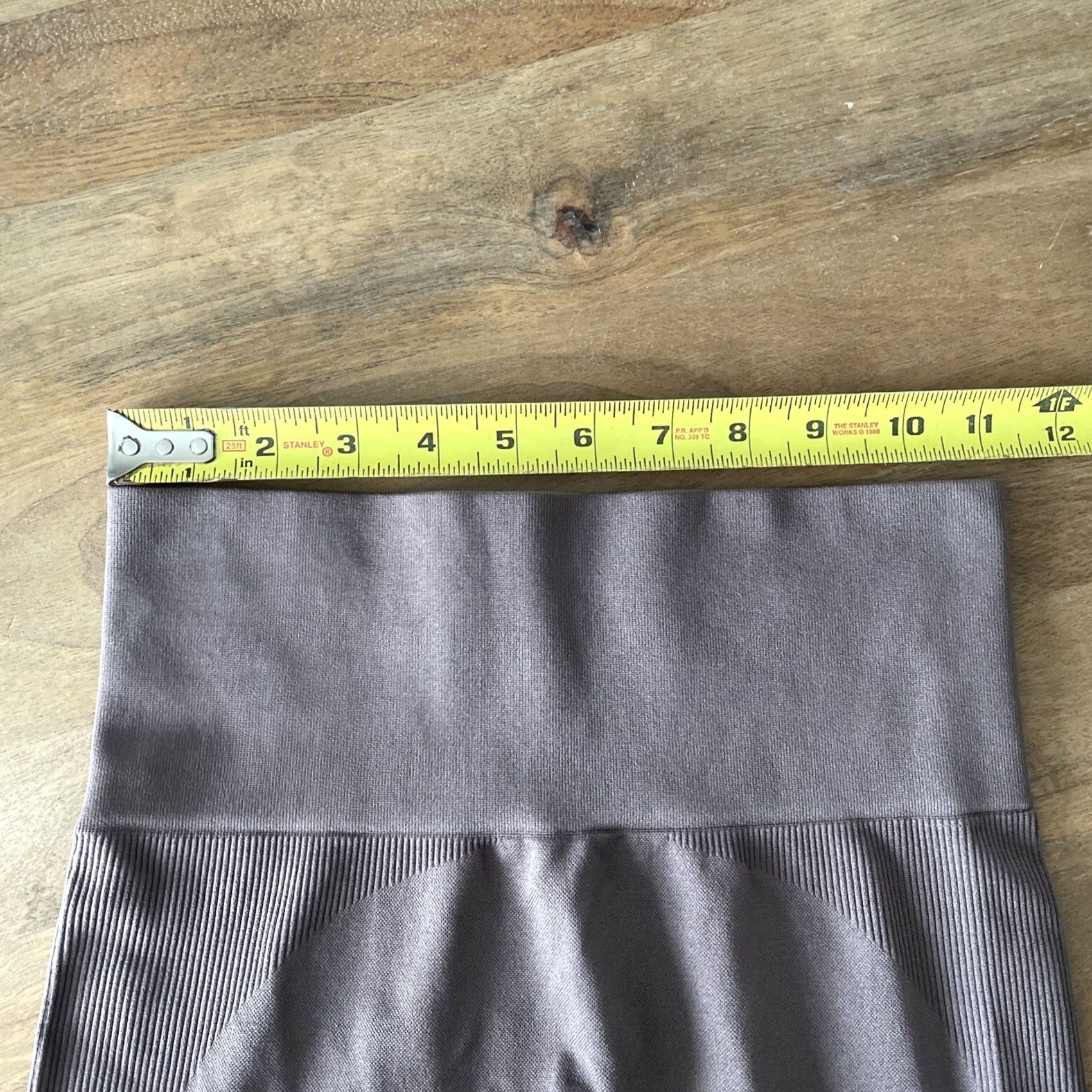 Vintage VINTAGE Set Active LA Leggings Womens Small Lavender Ribbed Cropped Workout Performance Size 28" / US 6 / IT 42 - 5 Thumbnail