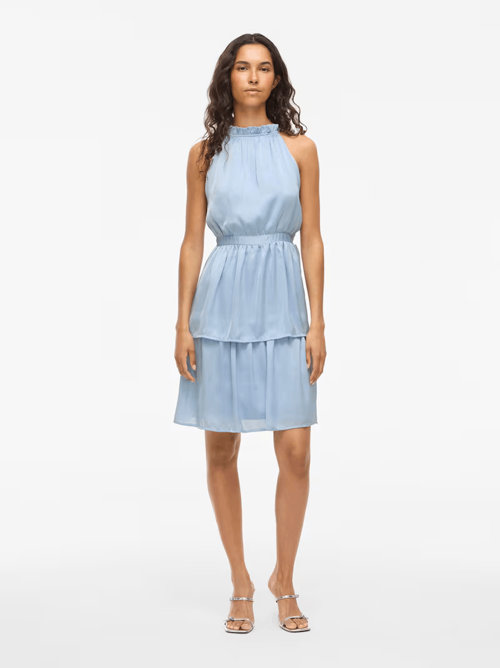 Other New light blue midi cocktail dress Vila Size XXL / US 16-18 / IT 52-54 - 5 Thumbnail