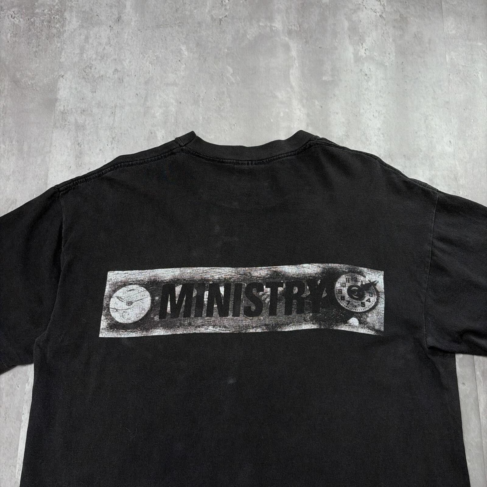 Other Vintage 1992 Ministry Pushead Psalm 69 Brockum Band T-Shirt Size US XL / EU 56 / 4 - 4 Thumbnail