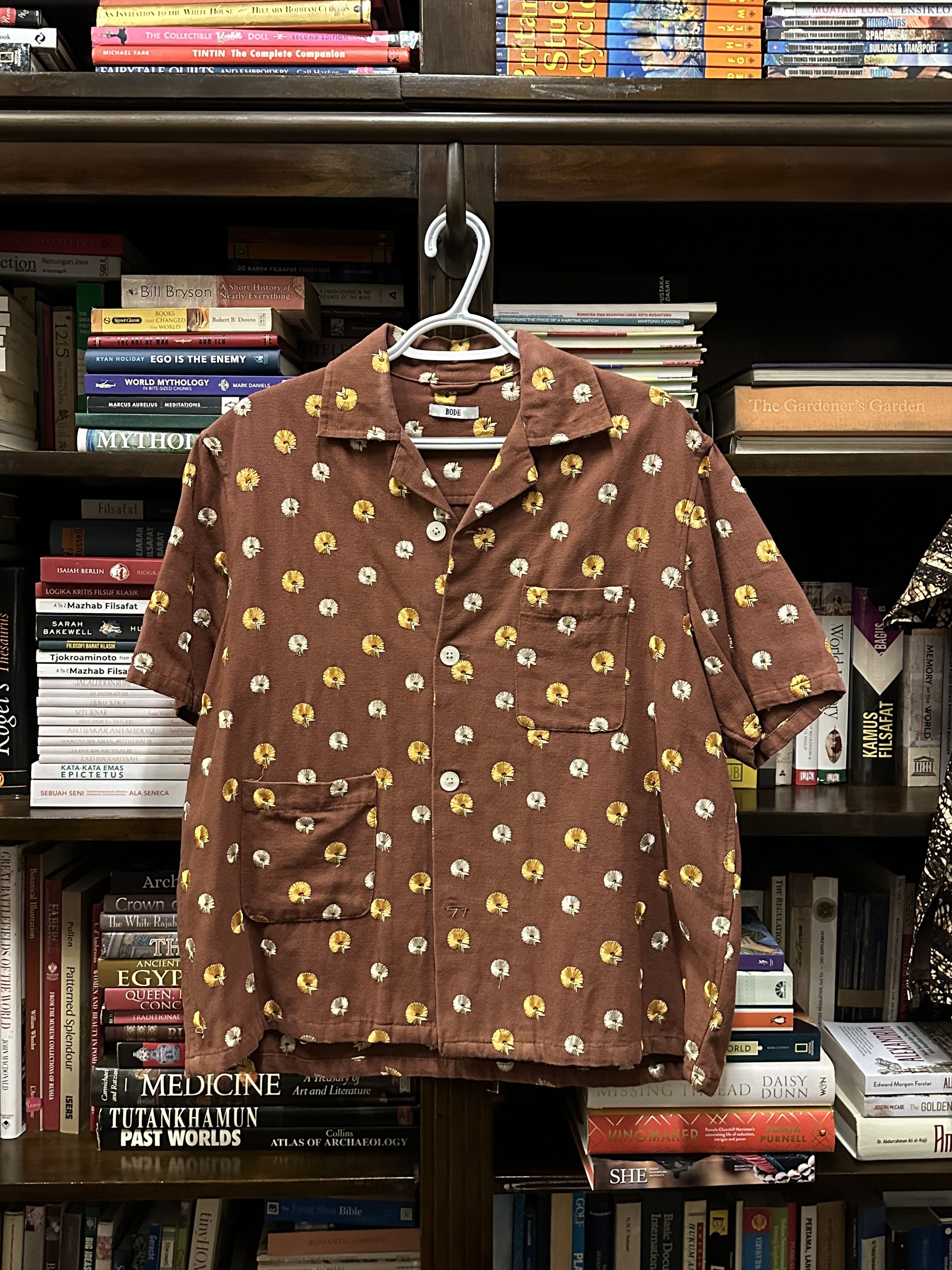 Bode Bode Marigold Embroidered Shirt Size US M / EU 48-50 / 2 - 1 Thumbnail