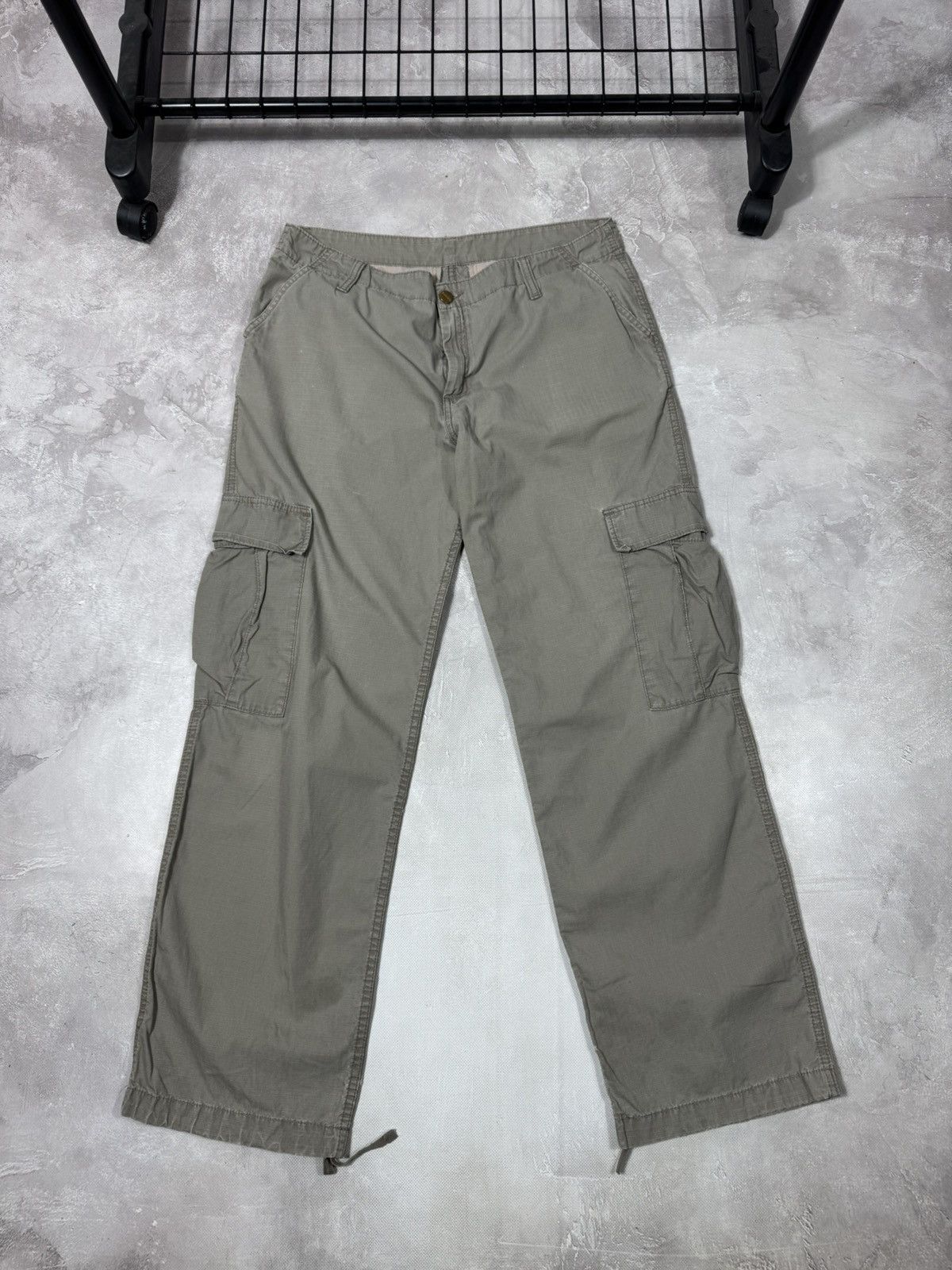 Carhartt Vintage Carhartt W Bermuda Beige Cargo Pants Size 32" / US 10 / IT 46 - 6 Thumbnail