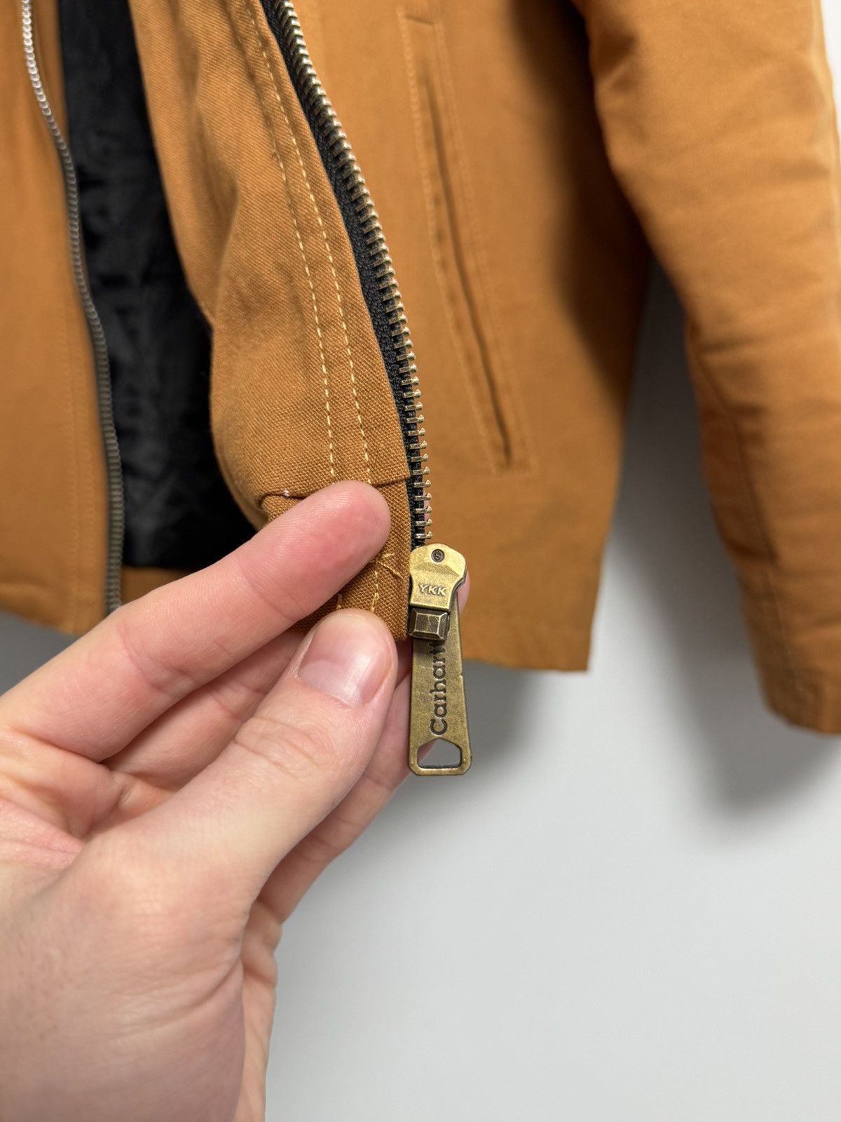 Carhartt CARHARTT Detroit Mens Reworked Canvas Vintage Camel Bomber Size US M / EU 48-50 / 2 - 10 Thumbnail