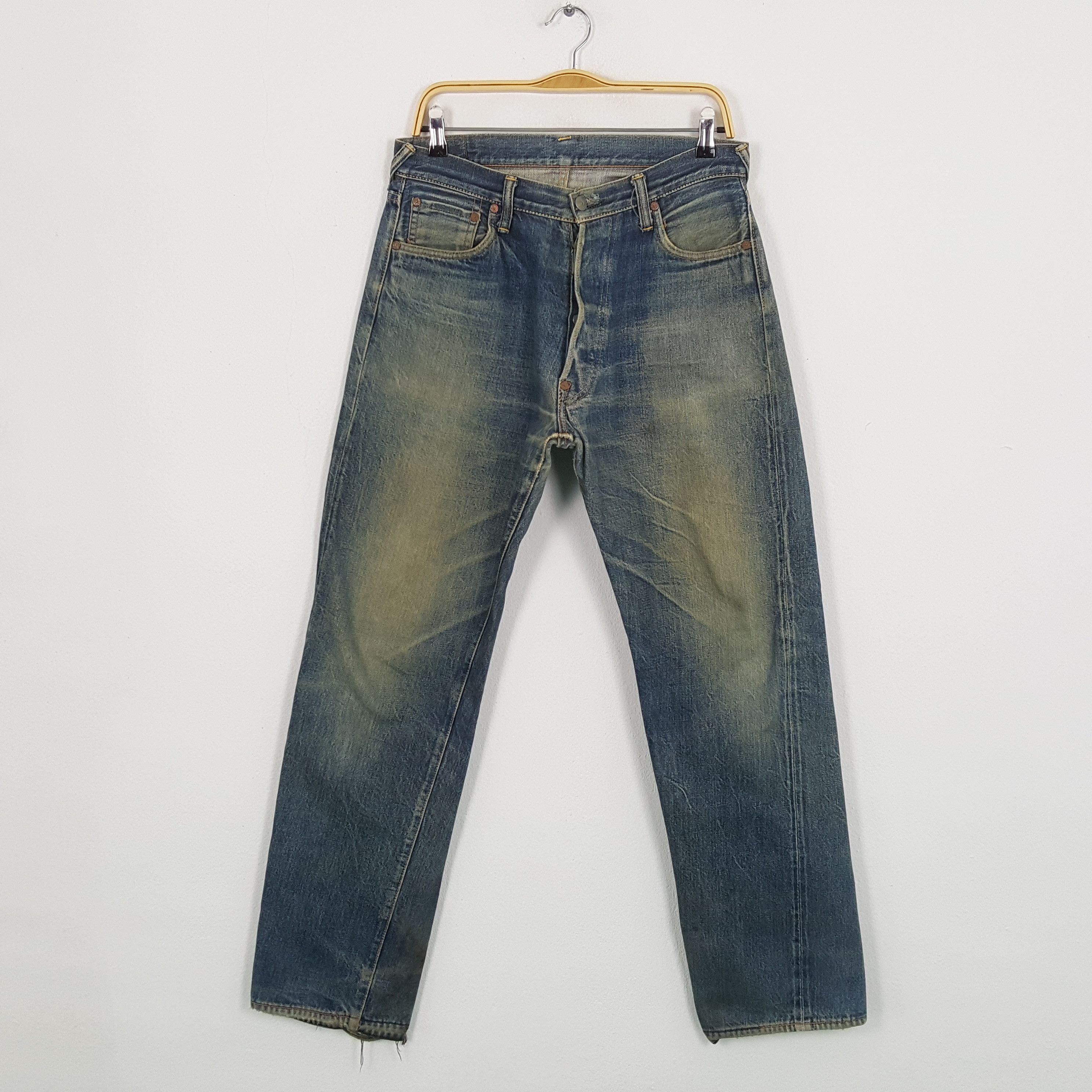 Evisu × Japanese Brand × Vintage Vintage EVISU Japanese Brand Daicock Custom Distressed Jeans Size US 31 - 4 Thumbnail