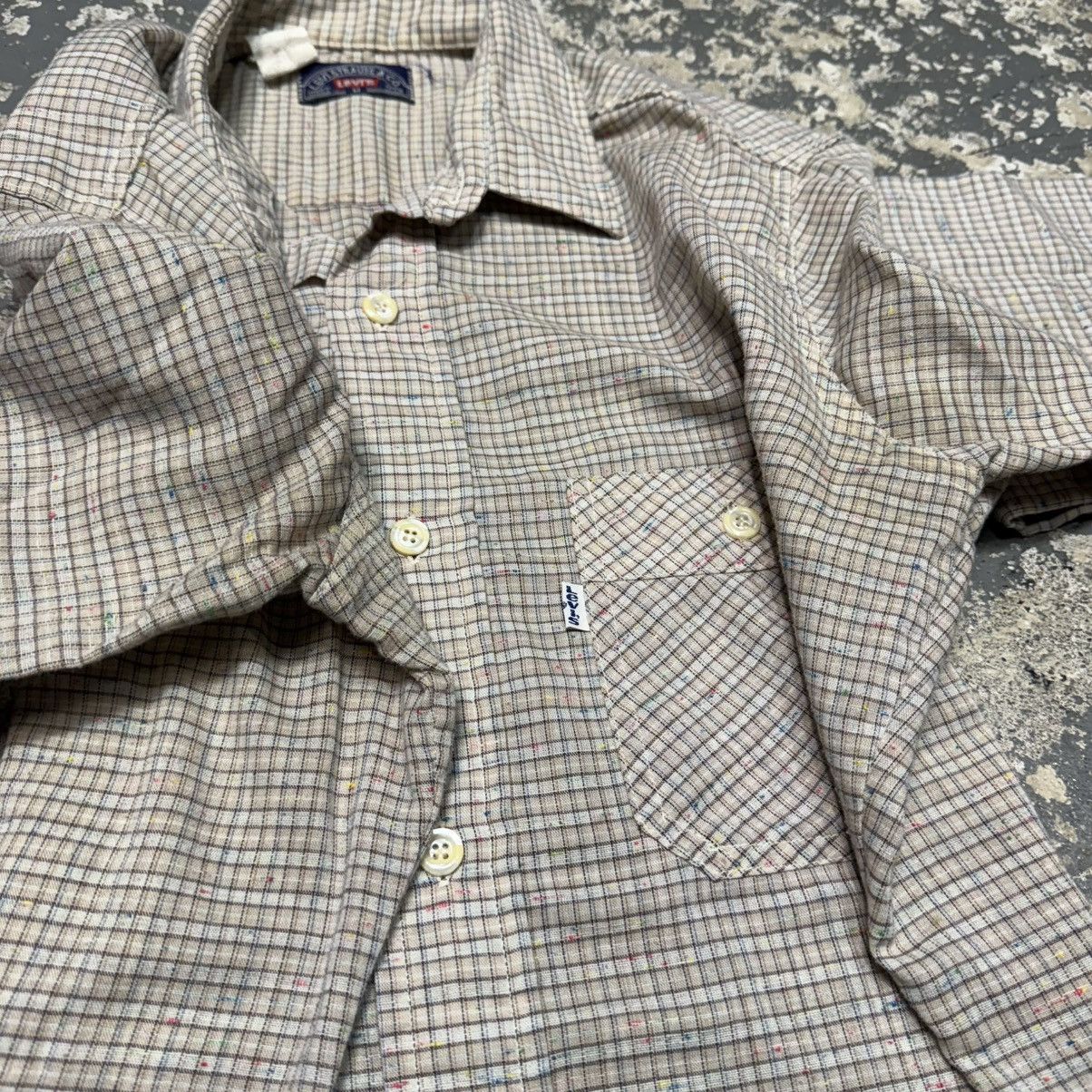 Levi's Vintage Levi’s White Tab Brown/Tan Stripe Plaid Button Up Size US M / EU 48-50 / 2 - 10 Thumbnail