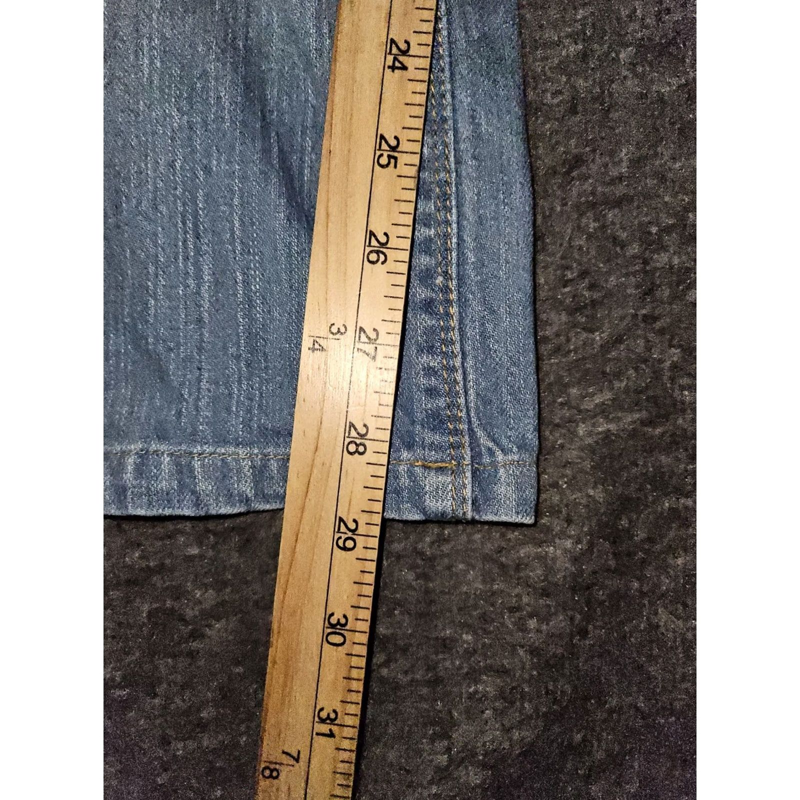 Tommy Hilfiger VINTAGE Tommy Hilfiger Jeans Woman 14 Regular Mid Rise Blue Solid Denim Logo Boyfriend Preppy Hipster Womens Size 36" / US 14 / IT 50 - 6 Thumbnail