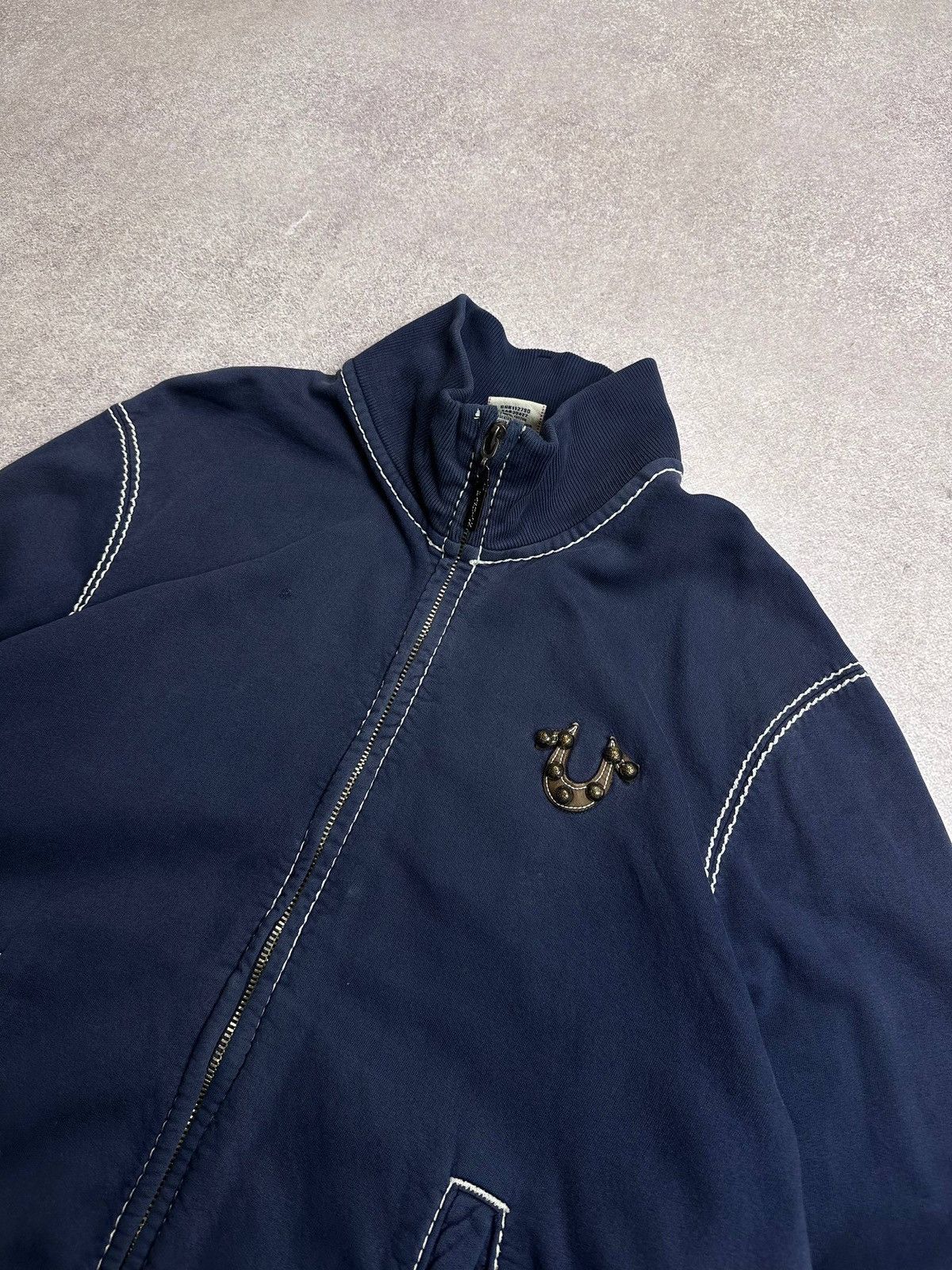 True Religion Vintage True Religion Big Logo Spellout Bomber Jacket XXL Size US XXL / EU 58 / 5 - 10 Thumbnail