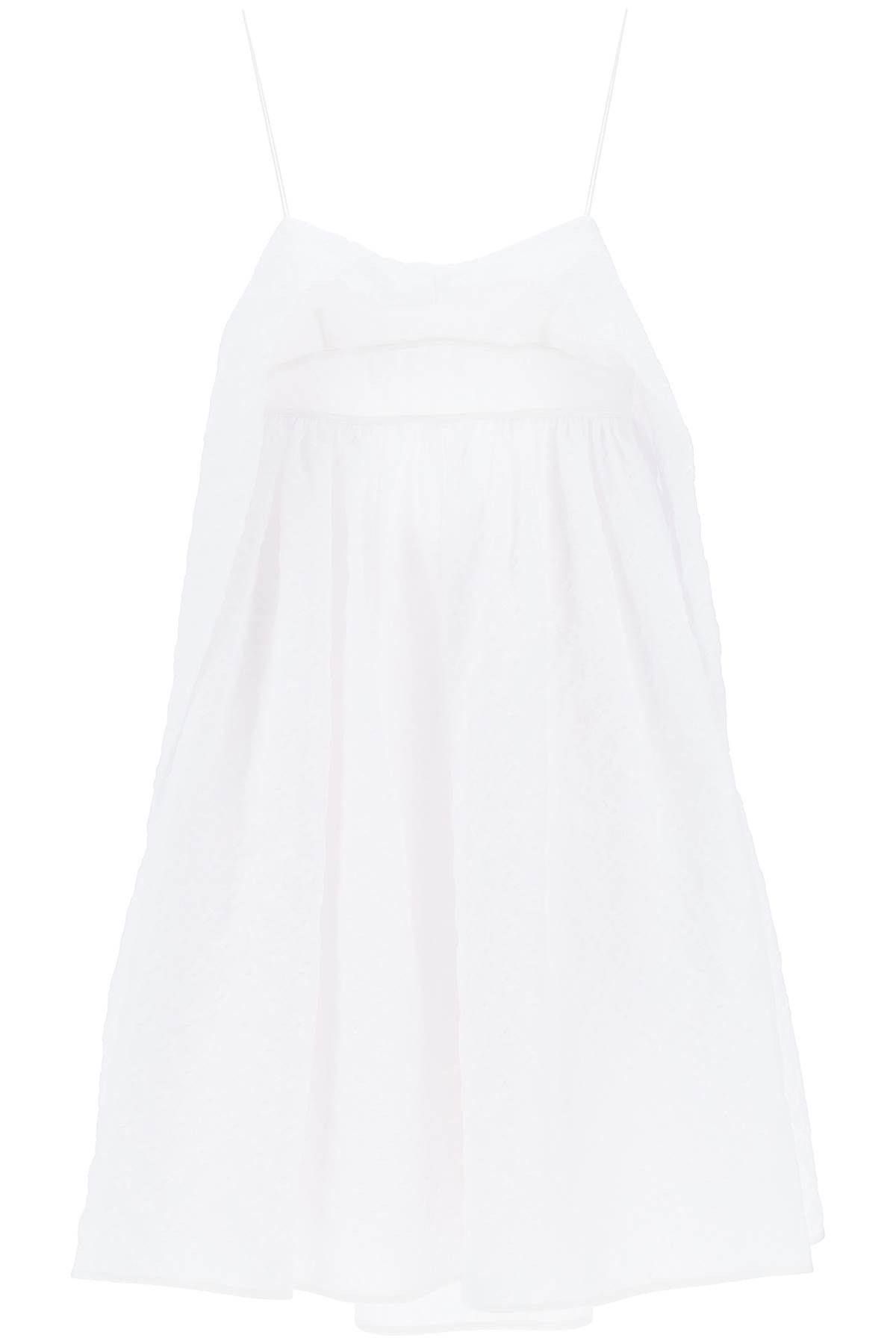 image of Cecilie Bahnsen 'susu' Matlasse Dress in White, Women's (Size Small)