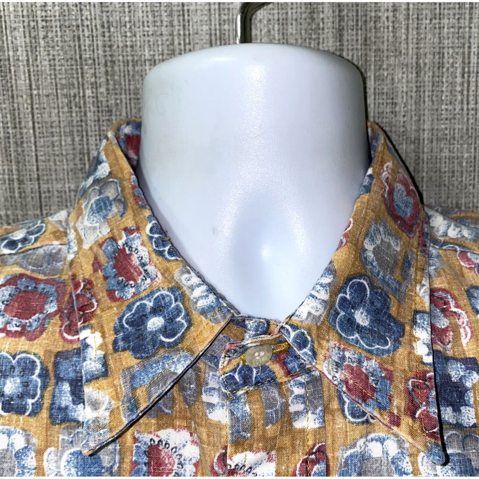 Reyn Spooner Reyn Spooner Mens Multi Color Flower Print Aloha Hawaiian Shirt Large Collar-Down Button-Up Short Sleeve Casual Regular Size US L / EU 52-54 / 3 - 3 Thumbnail