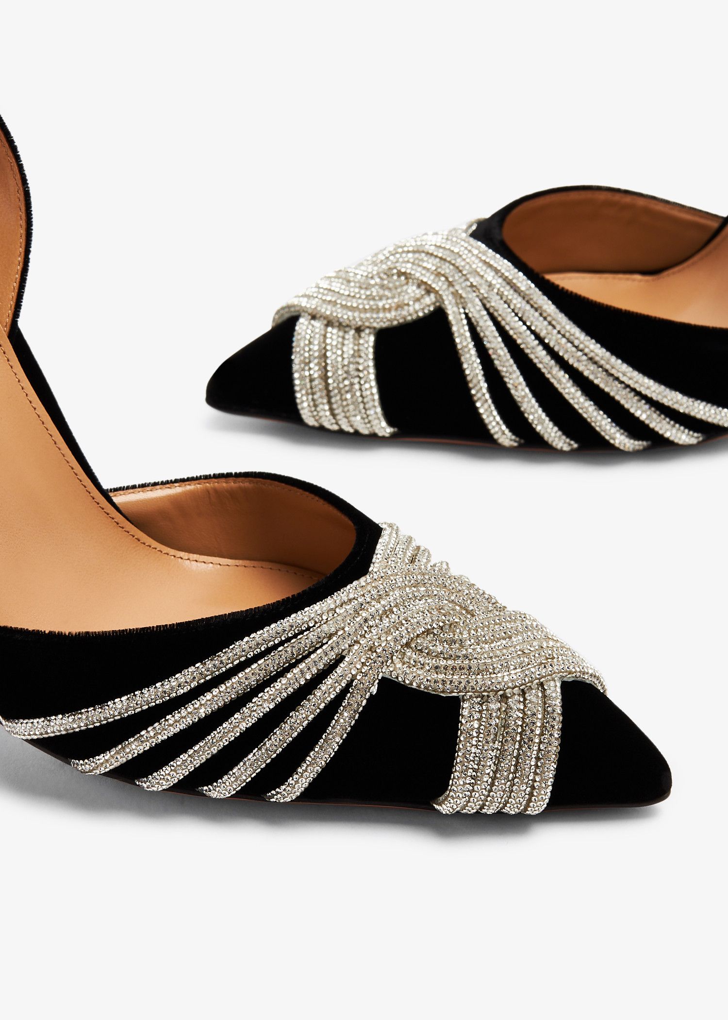 Aquazzura o1srvl11e1024 Heel in Black Size US 8 / IT 38 - 3 Thumbnail