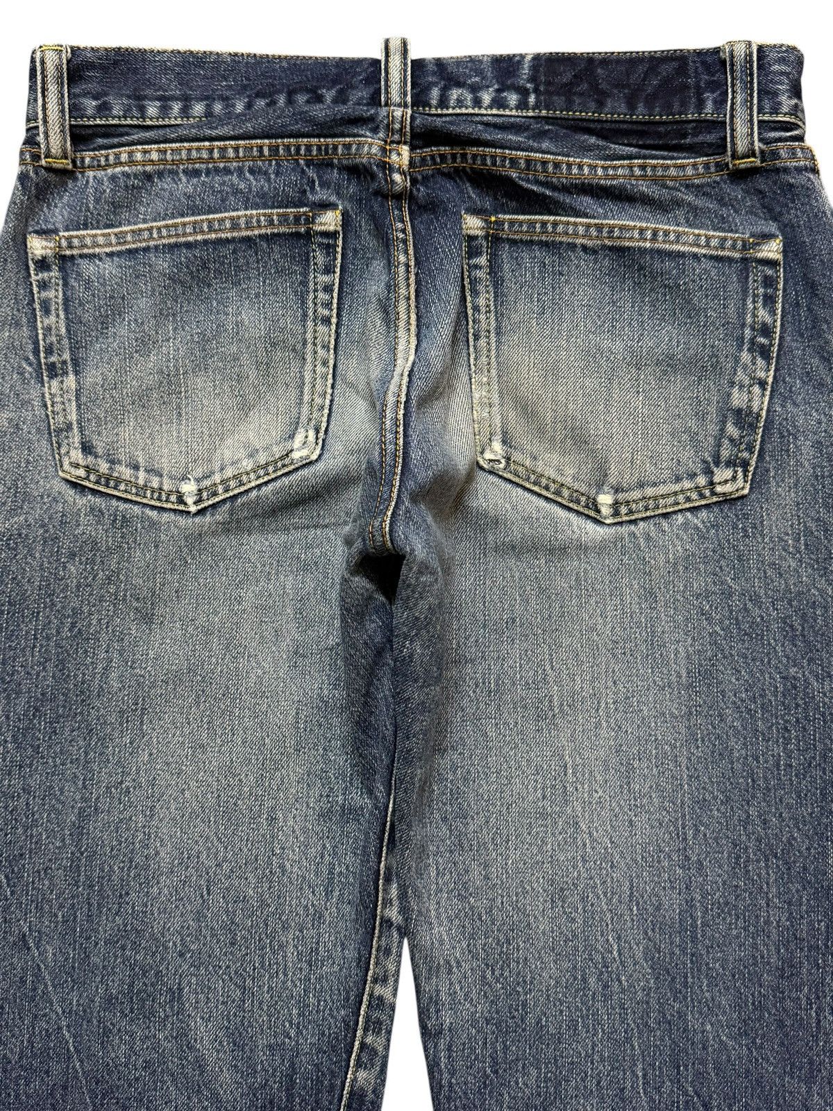 Uniqlo Vintage Y2K Japan Uniqlo Selvedge Faded Whiskers Loose Fits Size US 32 / EU 48 - 4 Thumbnail