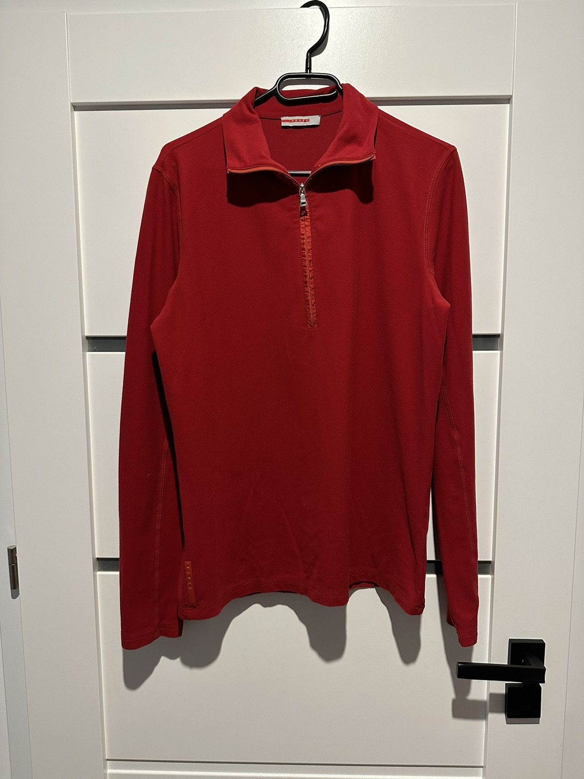 Prada PRADA RED TAB LINEA ROSSA 1/4 Zip pullover Size L / US 10 / IT 46 - 1 Thumbnail