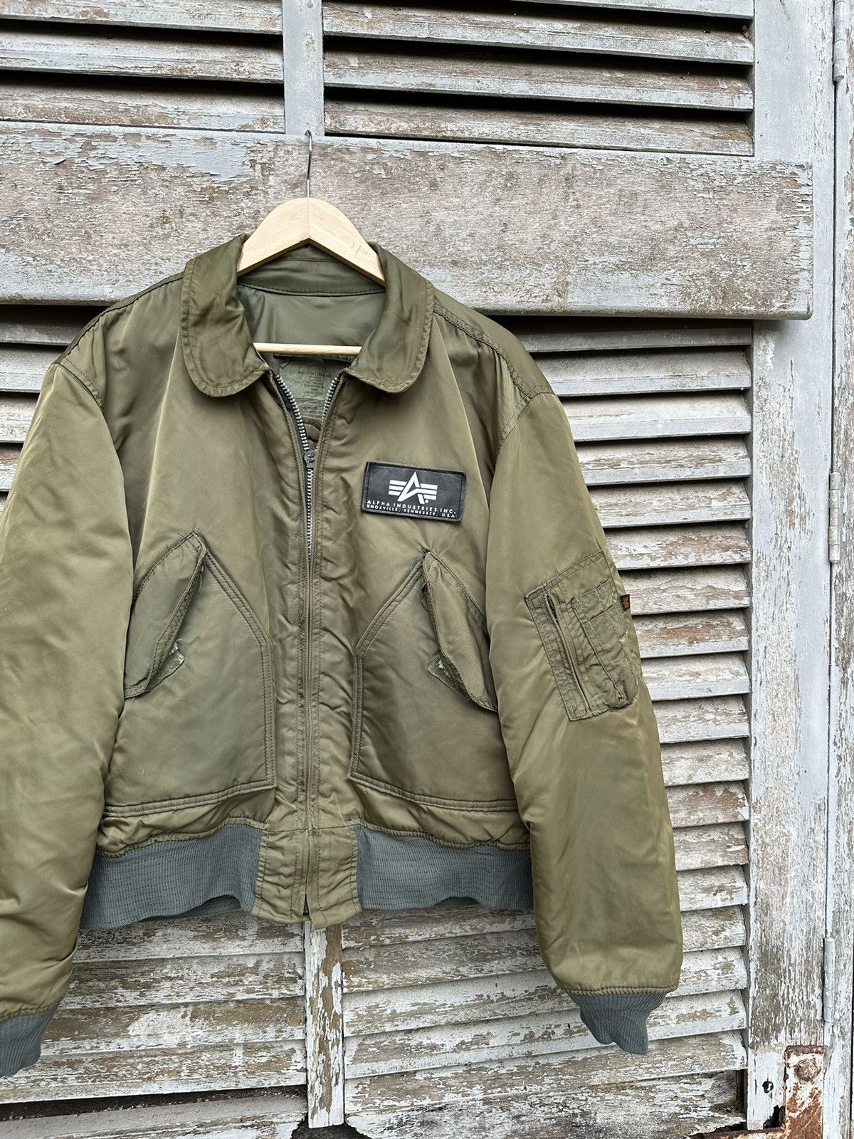 Alpha Industries 🪖Vintage Faded Alpha Industries MA-1 Bomber Jacket Size US L / EU 52-54 / 3 - 5 Thumbnail