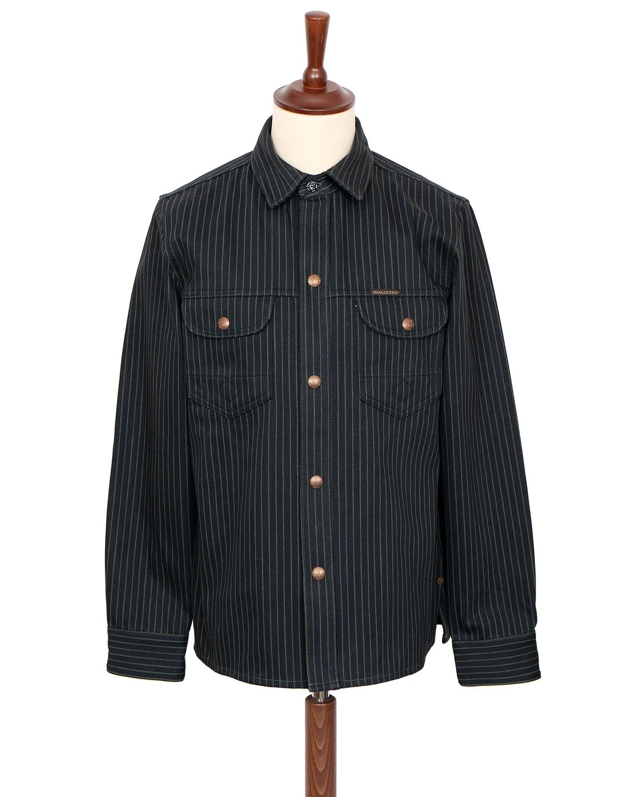 Designer × Indigofera Indigofera Copeland Jacket - Viridescent Stripe Size US M / EU 48-50 / 2 - 1 Thumbnail