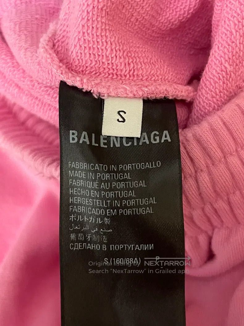 Balenciaga Balenciaga size S Solid Color Casual Drawstring Sports Swe Size 23" - 3 Thumbnail