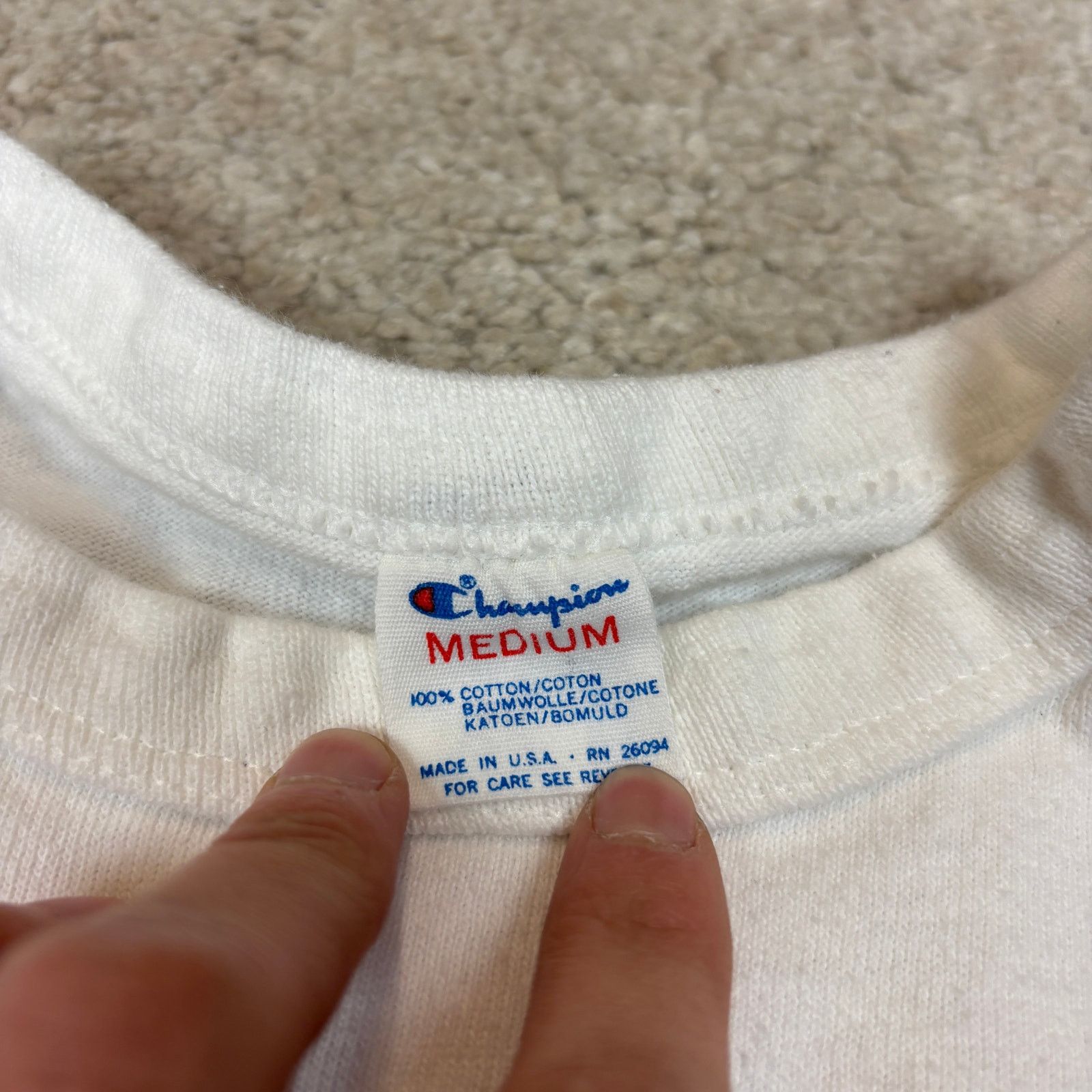 Champion × Vintage VTG 80s University of Arizona Crest Single Stitch Shirt Med Size US M / EU 48-50 / 2 - 6 Thumbnail