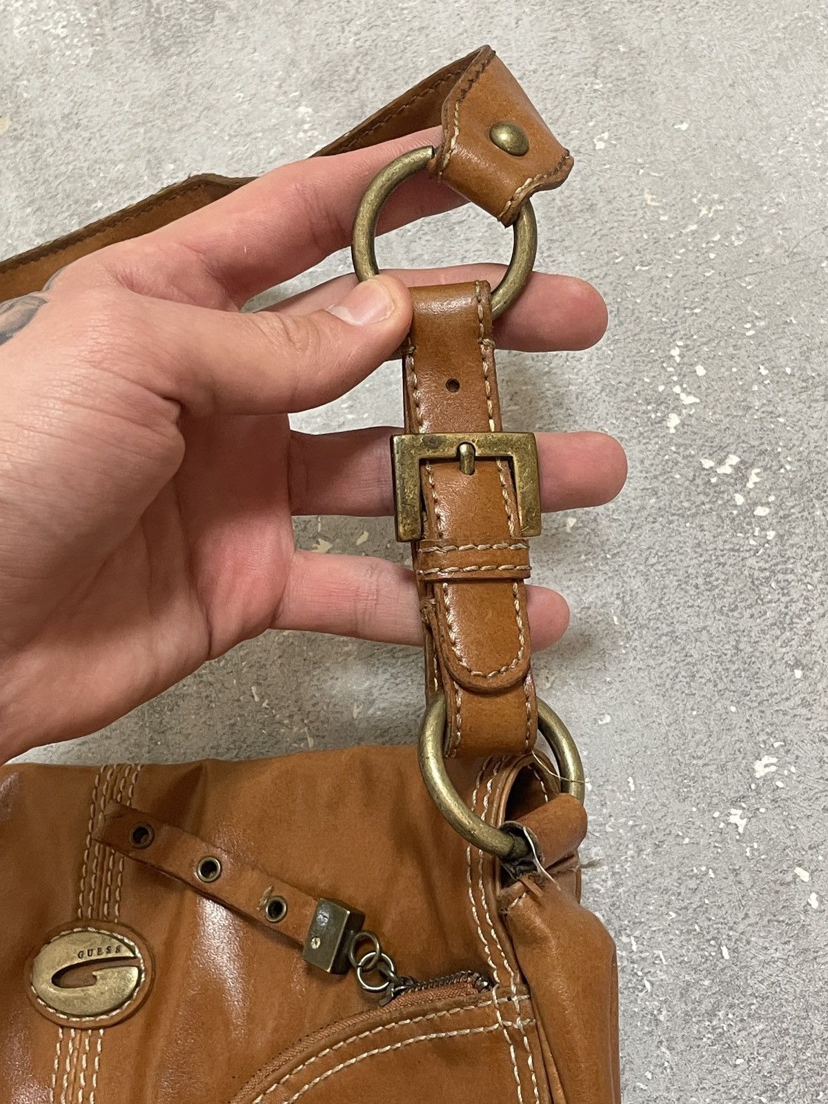 Guess Vintage Y2K Guess Bag Brown Size ONE SIZE - 6 Thumbnail