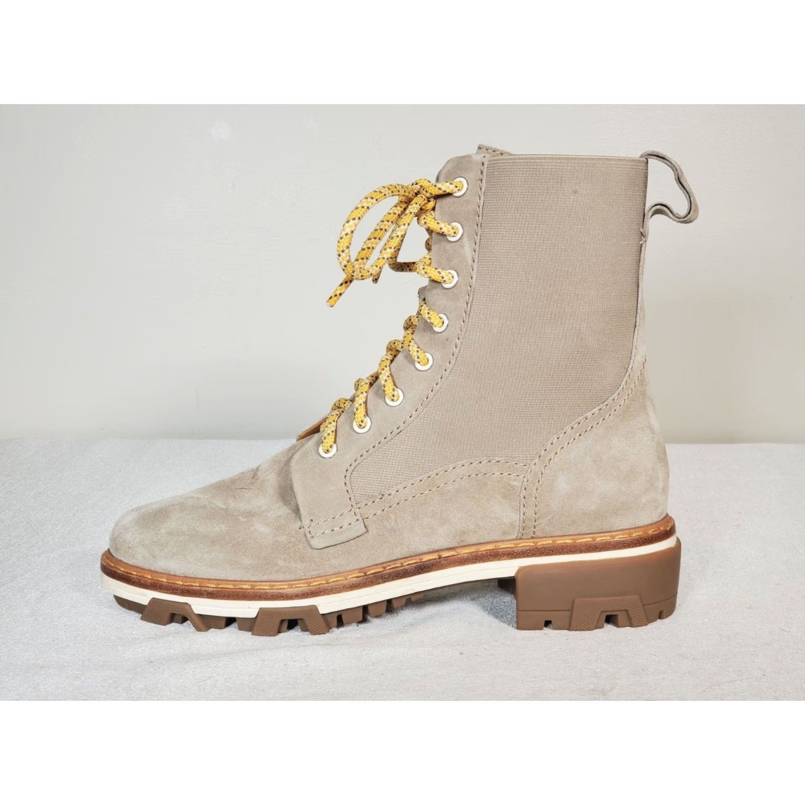 Rag & Bone Rag & Bone New York Shiloh Combat Boots Light Sand Suede Women's US 9 Beige Leather Lining - Suede Combat Boots, Rag & Bone Women, Light Sand, 9 Size US 9 / IT 39 - 6 Thumbnail