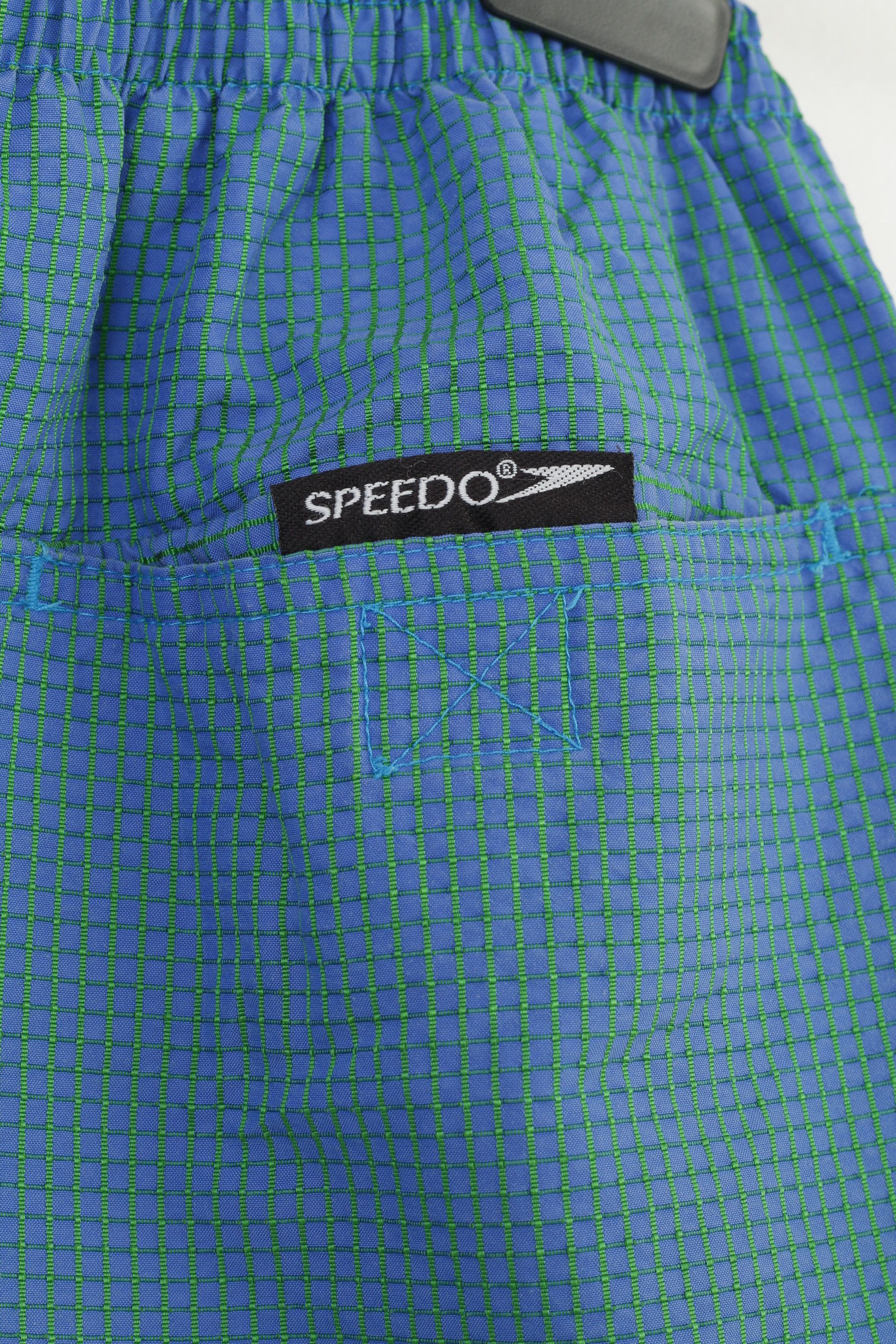 Speedo × Vintage Speedo Men M Shorts Blue Checkered Training Sportswear 10886 Size US 32 / EU 48 - 5 Thumbnail