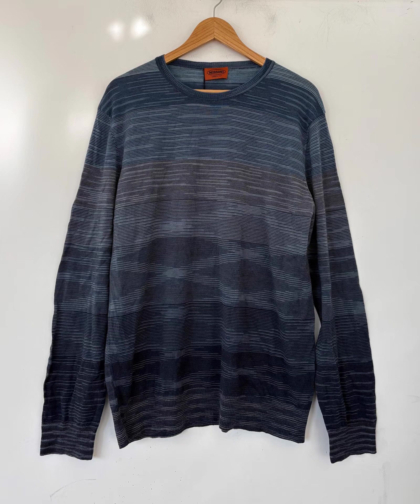 Missoni Missoni Men's Wool Wave Knit Sweater Ｑ21 Size US L / EU 52-54 / 3 - 1 Thumbnail