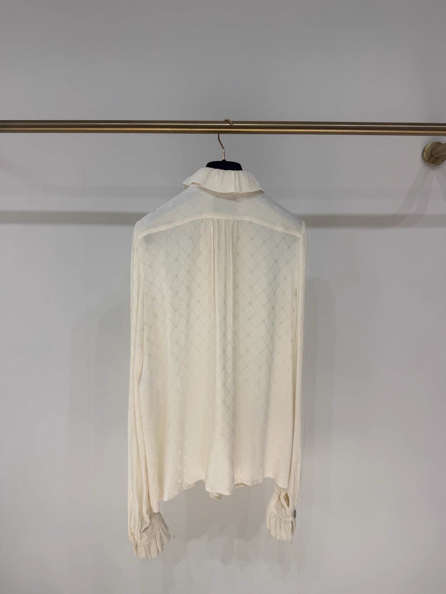 Chanel Chanel Women's CC Logo Ruffled Princess Shirt EU38 99 New Size S / US 4 / IT 40 - 7 Thumbnail