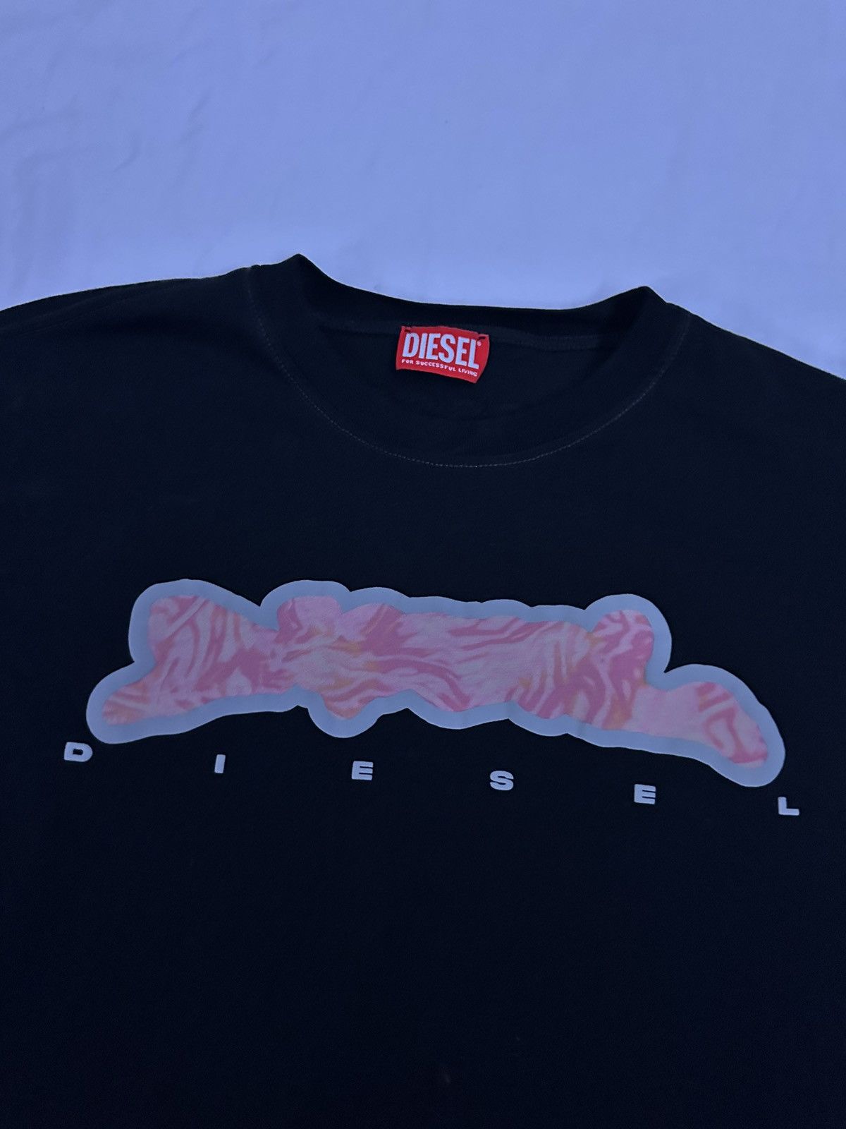 Diesel black and pink diesel t shirt Size US L / EU 52-54 / 3 - 2 Thumbnail