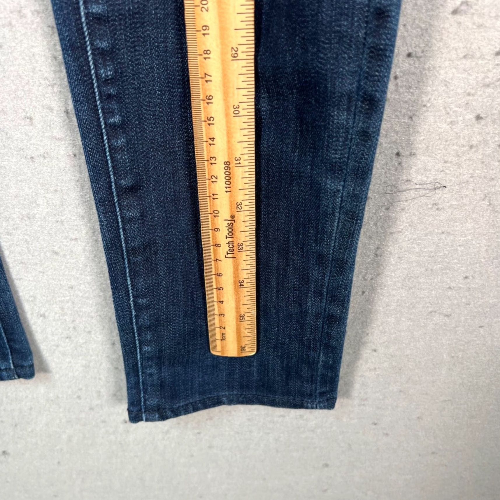 Denime Earnest Sewn Jeans Skinny Womens 27 Dark Wash Denim 5-Pocket Stretch Tailored Inseam 31 - Blue Casual Pocket Type 5 Size 27" / US 4 / IT 40 - 6 Thumbnail