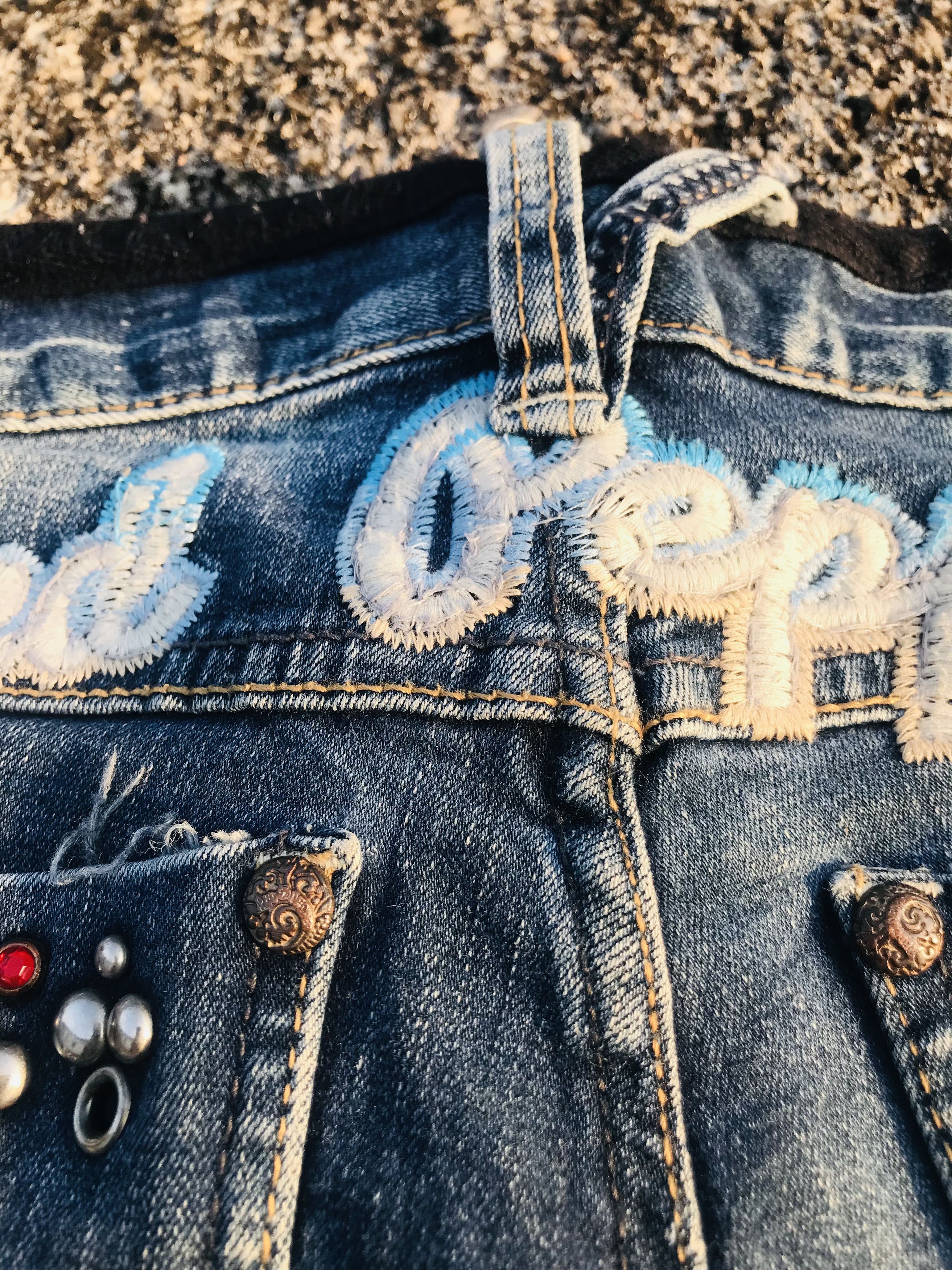 Japanese Brand 🔥Red Pepper butterfly back hit flared jeans Size 28" / US 6 / IT 42 - 7 Thumbnail