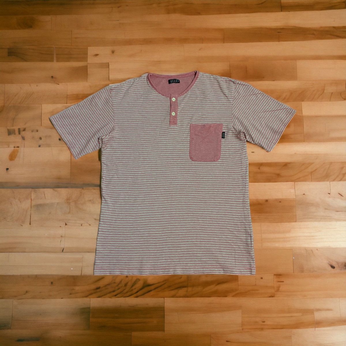 Japanese Brand Vintage ELLE HOMME Striped Single Pocket M Size US M / EU 48-50 / 2 - 1 Thumbnail