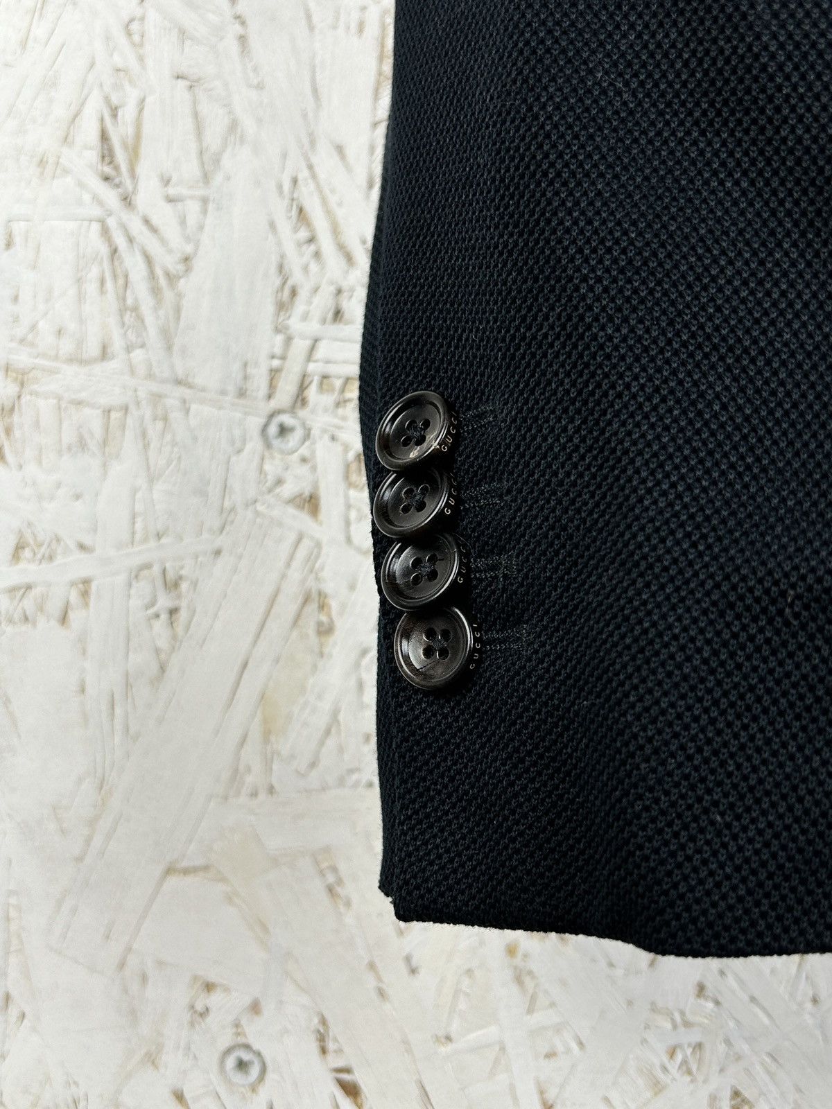 Gucci Gucci GG Ribbed Knit Emblem Embroidery Blazer Jacket Size US M / EU 48-50 / 2 - 6 Thumbnail