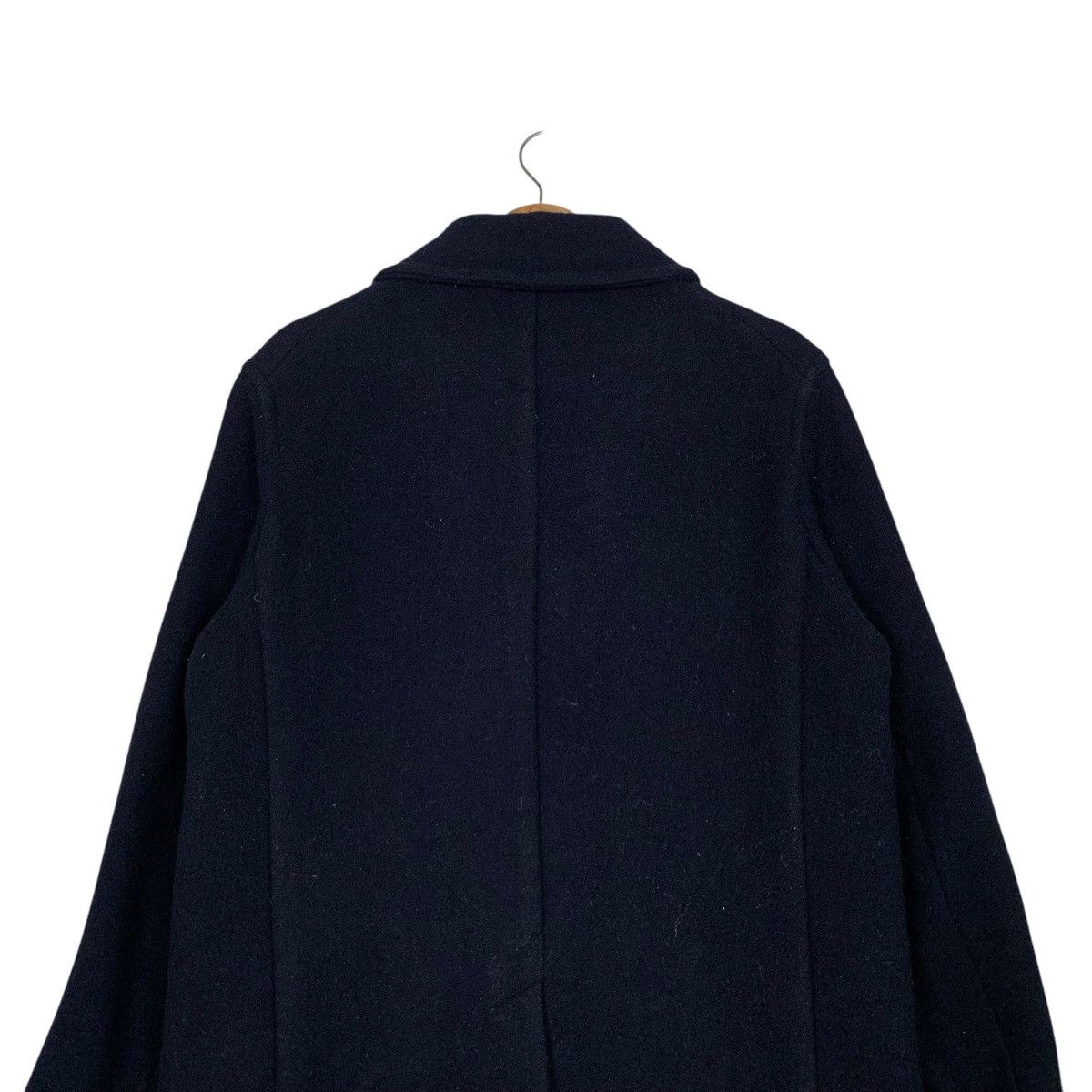Danton DANTON Wool Navy Blue Overcoat jacket #2507-C113 Size US S / EU 44-46 / 1 - 9 Thumbnail