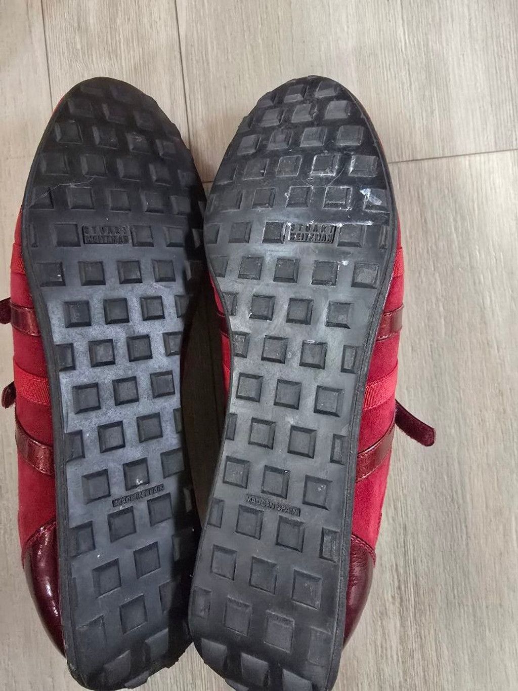 Stuart Weitzman Women's Stuart Weitzman Red Suede Sneakers Size 8.5 Size US 8.5 / IT 38.5 - 10 Thumbnail