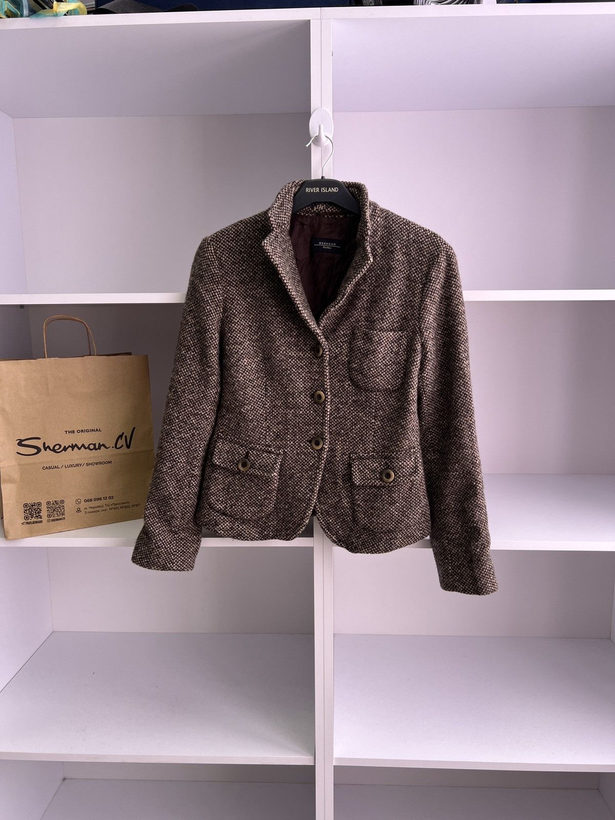 Max Mara × Vintage × Weekend Max Mara Vintage Weekend Max Mara Women's Blazer Size M / US 6-8 / IT 42-44 - 1 Thumbnail
