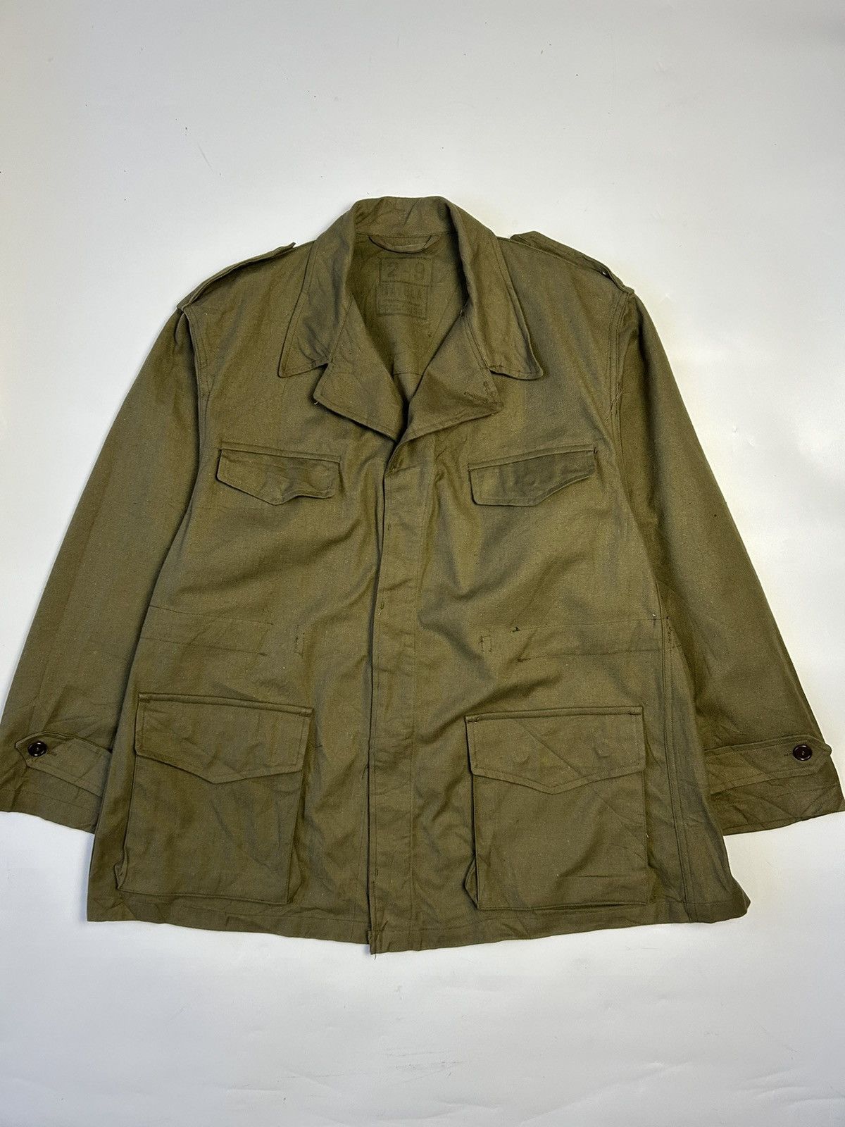 Japanese Brand × Vintage VINTAGE FRENCH ARMY MILITARY M47 FIELD JACKET Size US XL / EU 56 / 4 - 1 Thumbnail