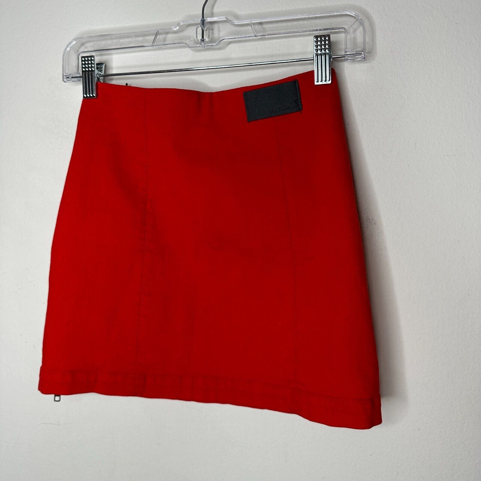 Other NWT Carmar Red Margery Pencil Skirt Black Stripe Zippers 24 Size 24" / US 00 / IT 34 - 5 Thumbnail