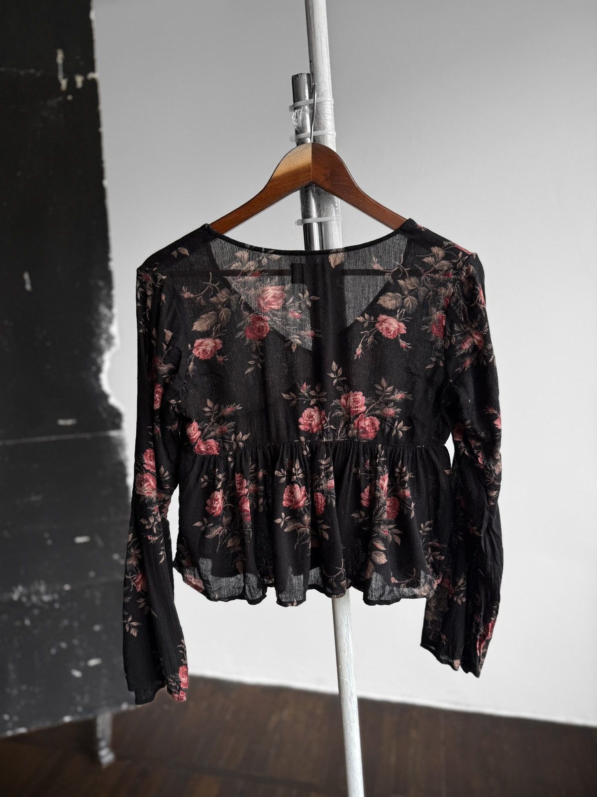 Denim & Supply Ralph Lauren Denim&Supply Ralph Lauren Vintage Floral Rose Print Blouse Size XS / US 0-2 / IT 36-38 - 2 Thumbnail