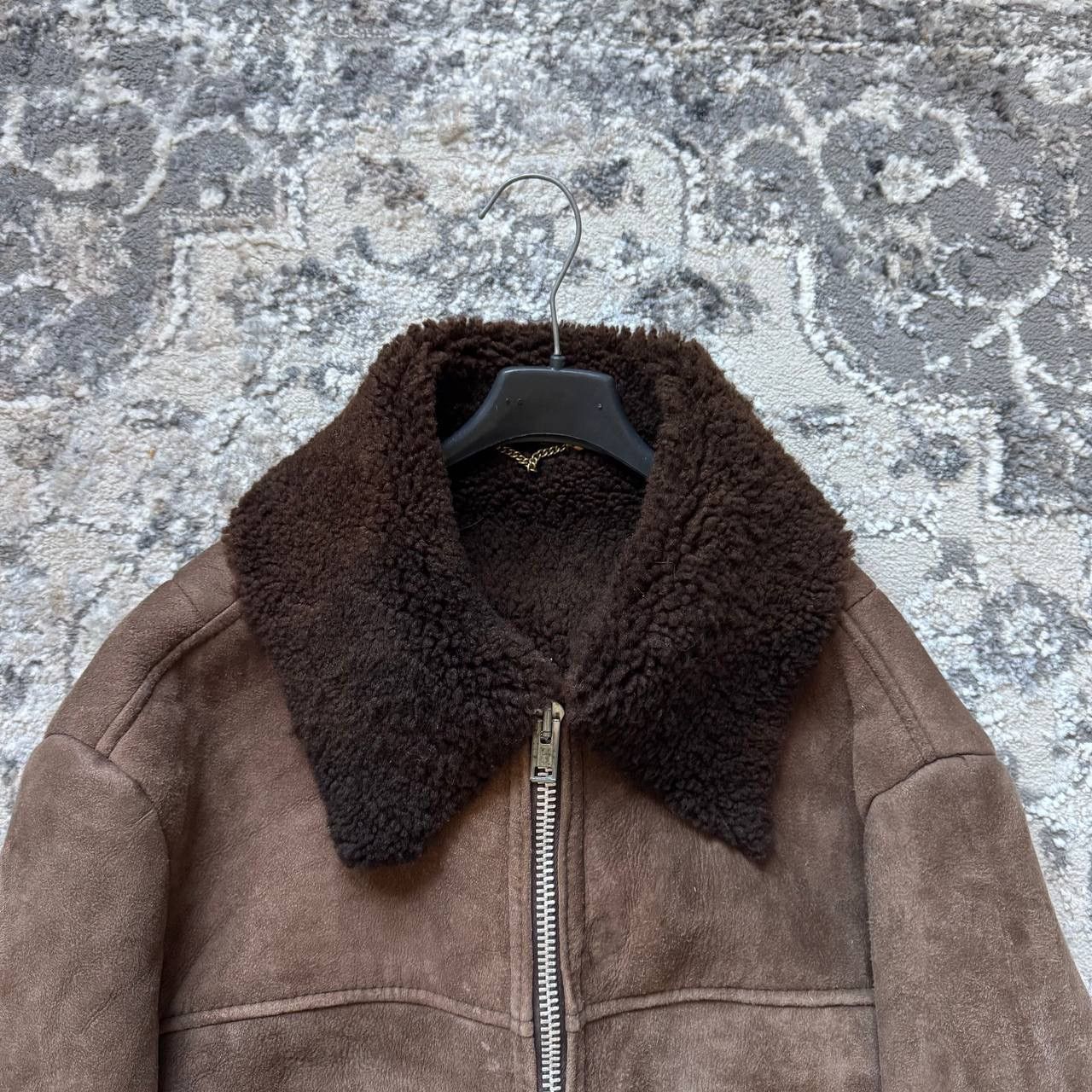 Genuine Leather Vintage Genuine Leather Shearling Sheep Skin Aviator Jacket Size US XL / EU 56 / 4 - 6 Thumbnail