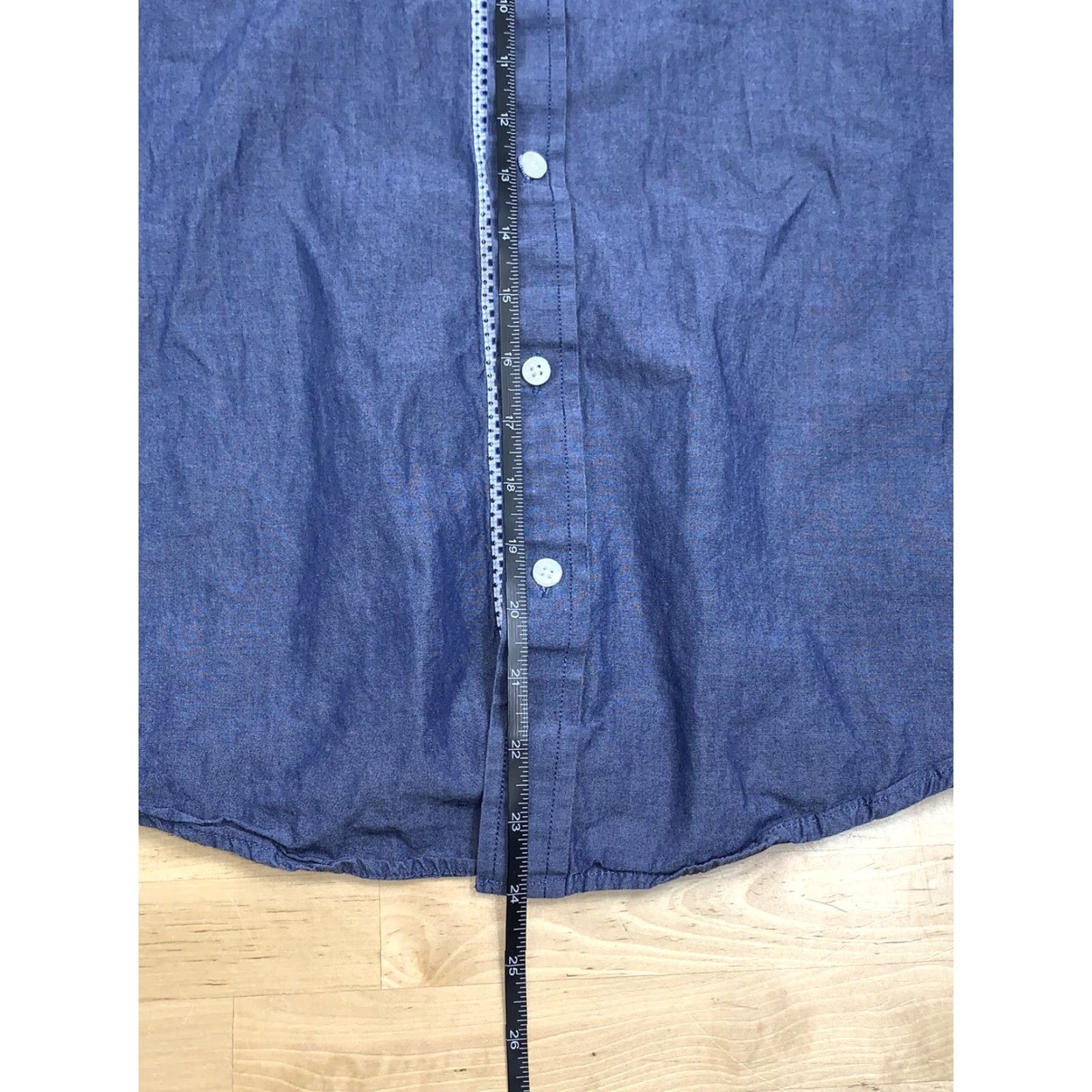 Christian Lacroix Christian Lacroix Mens Button-Up Shirt Short Sleeve Blue S Casual Shirt Men Small Button-Up Clothing Mens Size US 29 - 4 Thumbnail