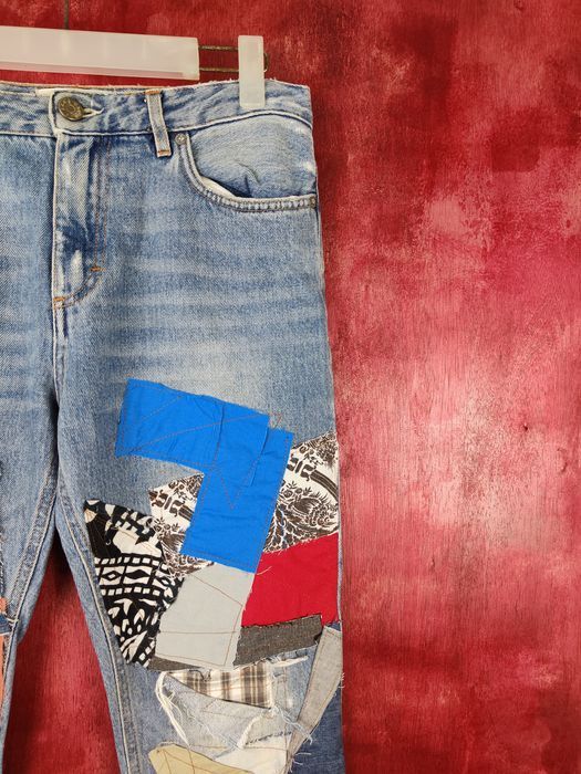 Acne Studios Acne Studios reworked reconstruct patchwork custom #5156DLL Size US 29 - 8 Thumbnail