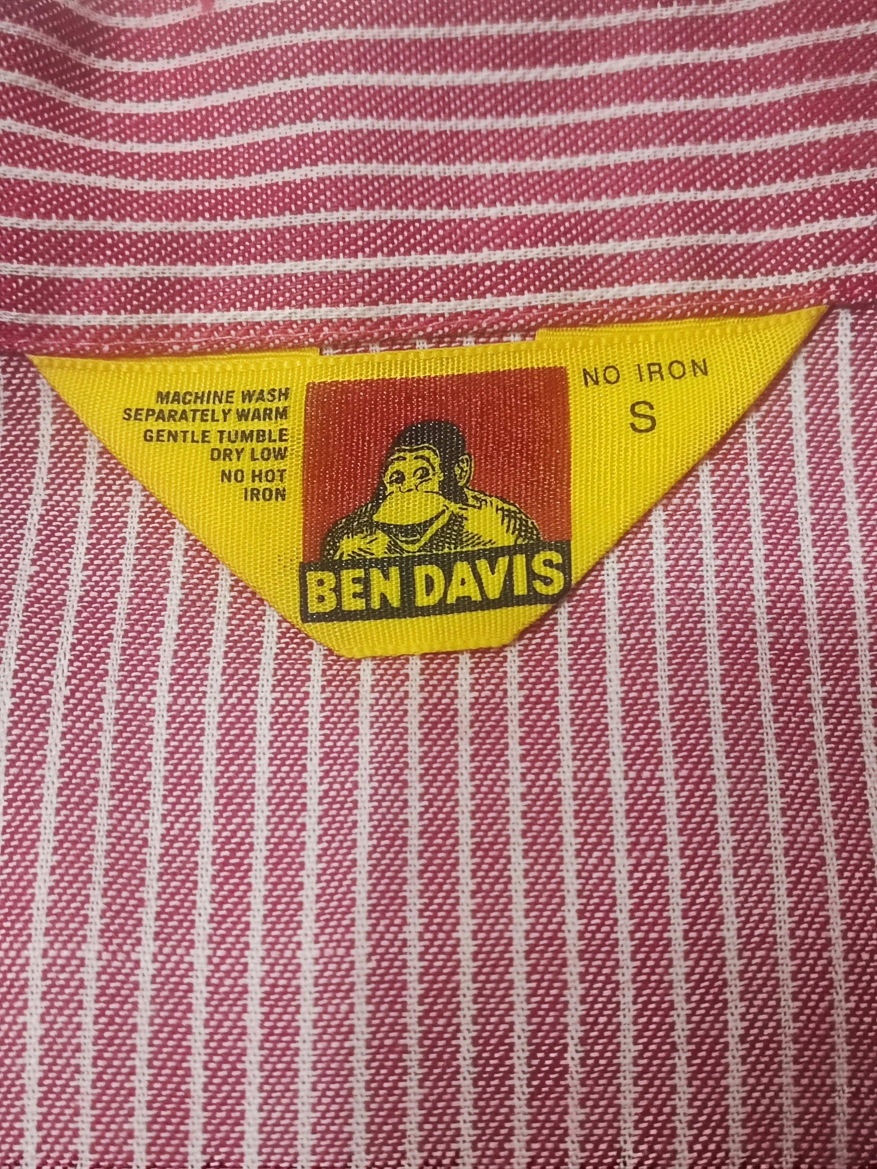 Ben Davis RARE 1970s Hickory Striped Ben Davis 1/2 Half Zip Yellow Tag Size US S / EU 44-46 / 1 - 3 Thumbnail