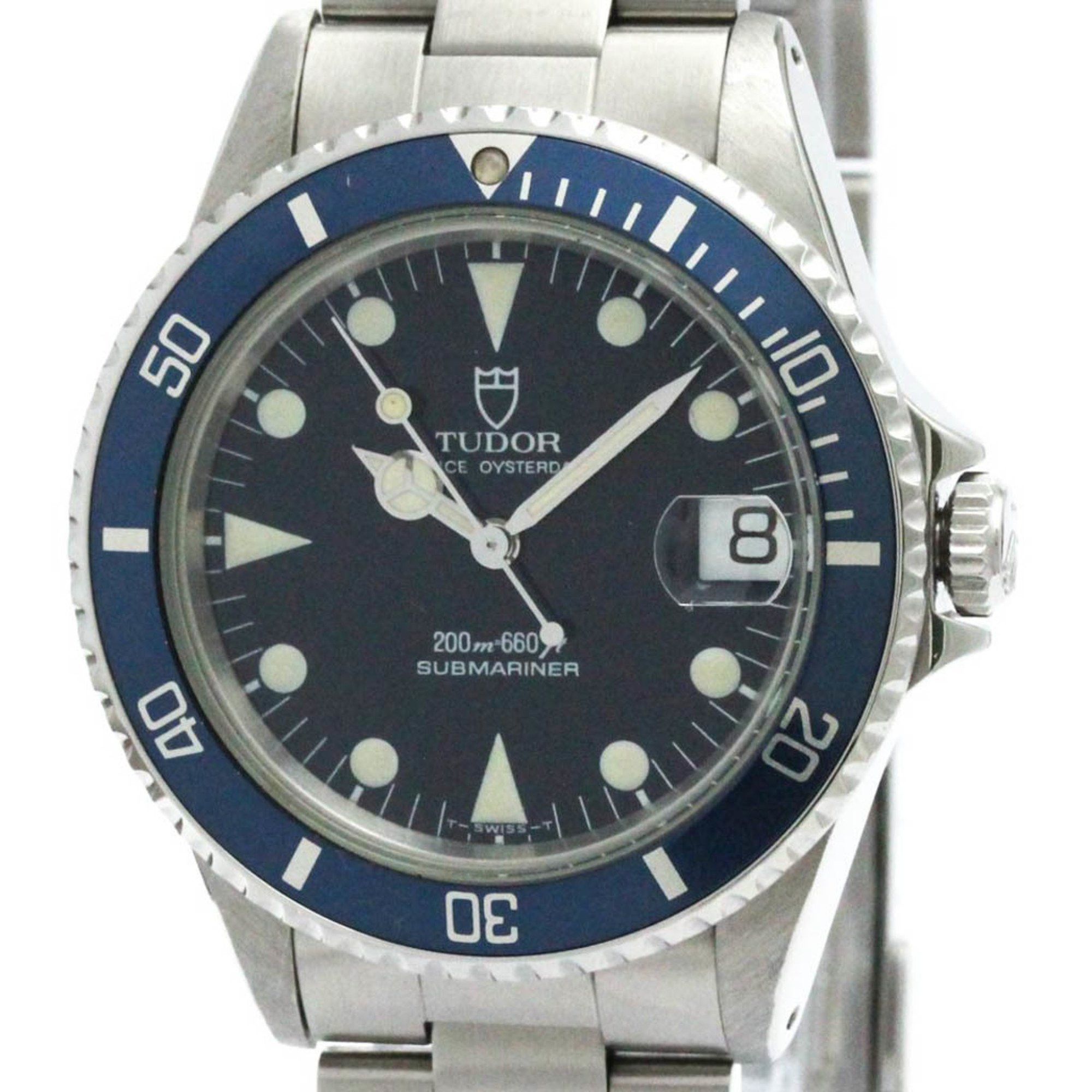 Tudor Polished TUDOR Rolex Prince Oyster Date Submariner Steel Watch 75090 BF581047 Size ONE SIZE - 1 Thumbnail